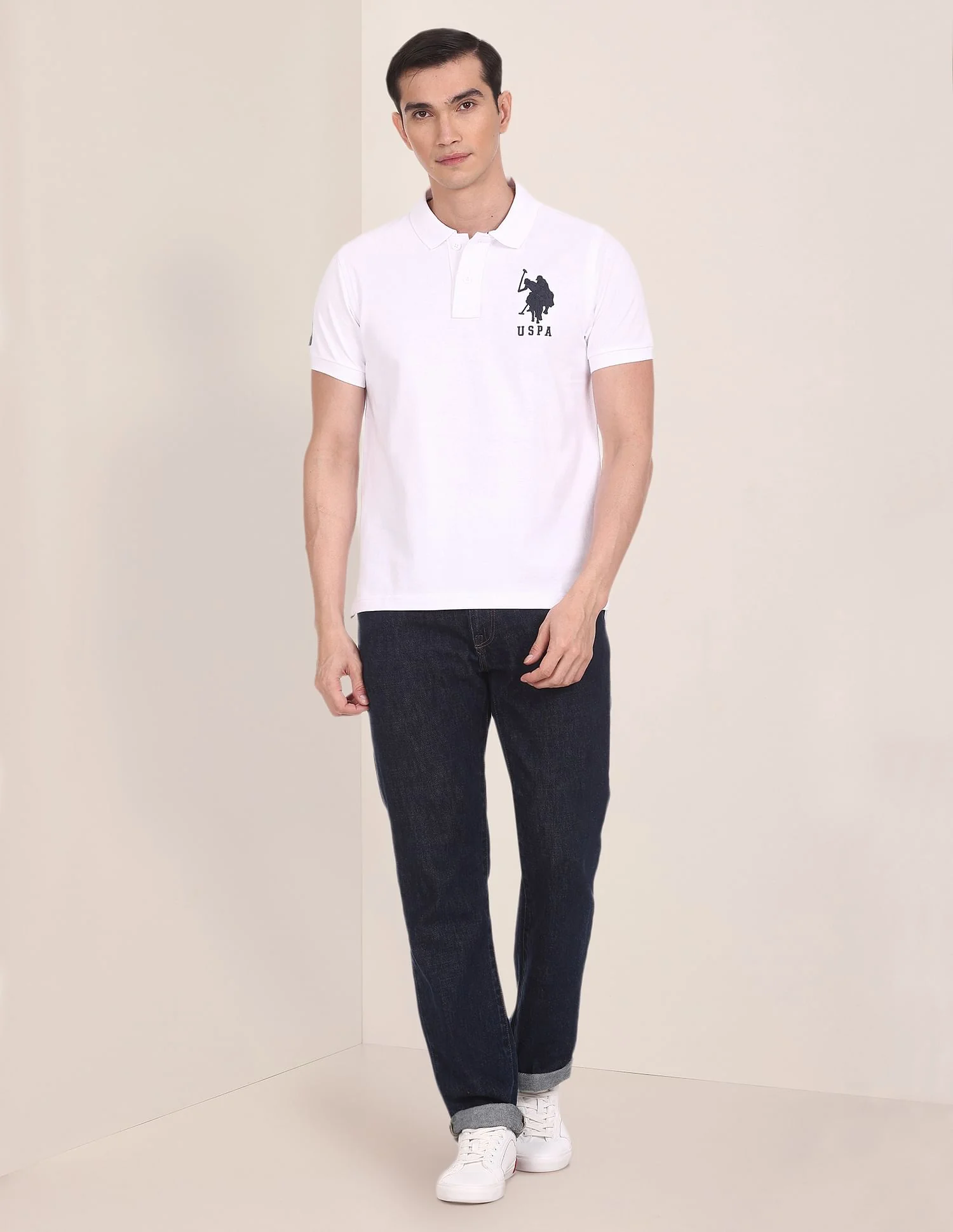 Compact Cotton Logo Polo Shirt - Image 3