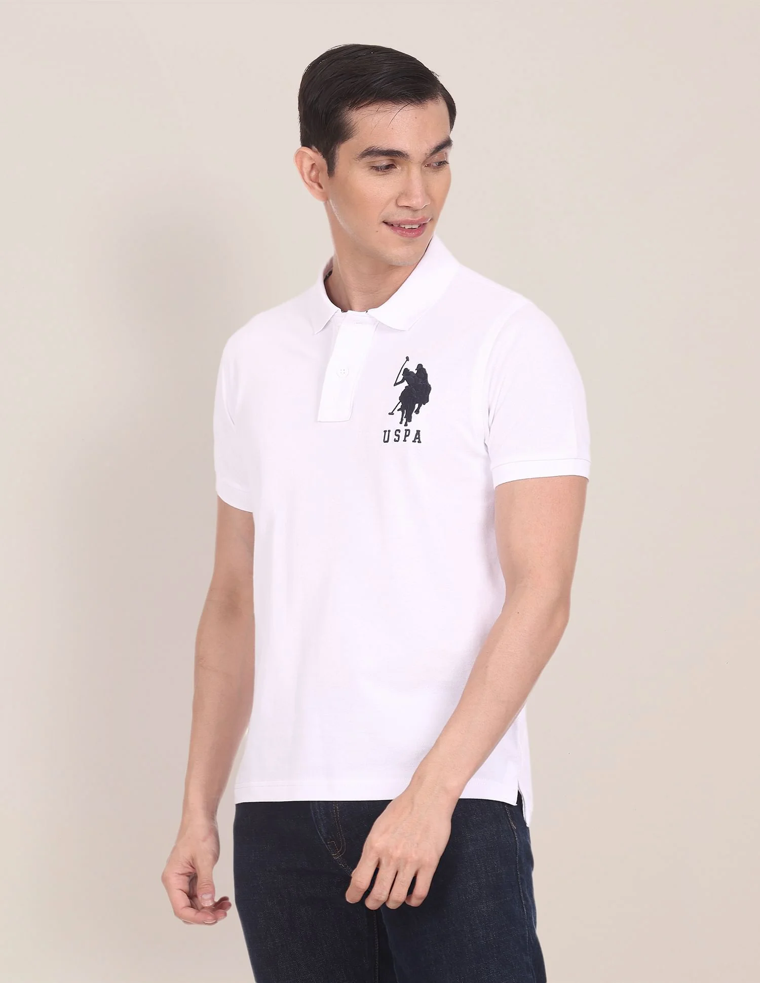 Compact Cotton Logo Polo Shirt - Image 4