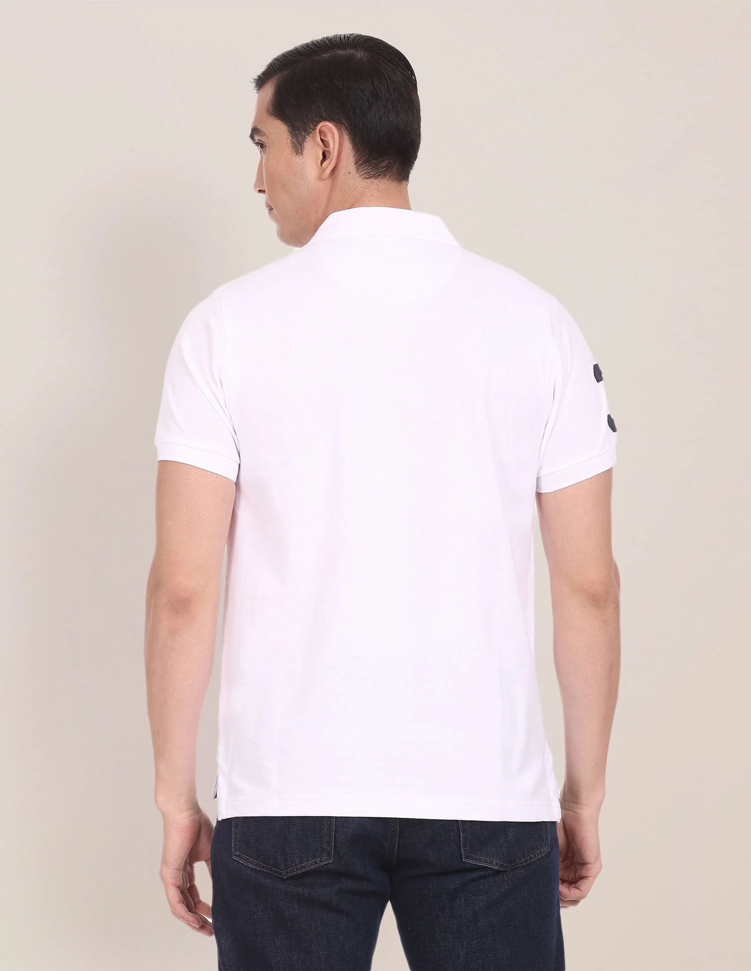Compact Cotton Logo Polo Shirt - Image 5