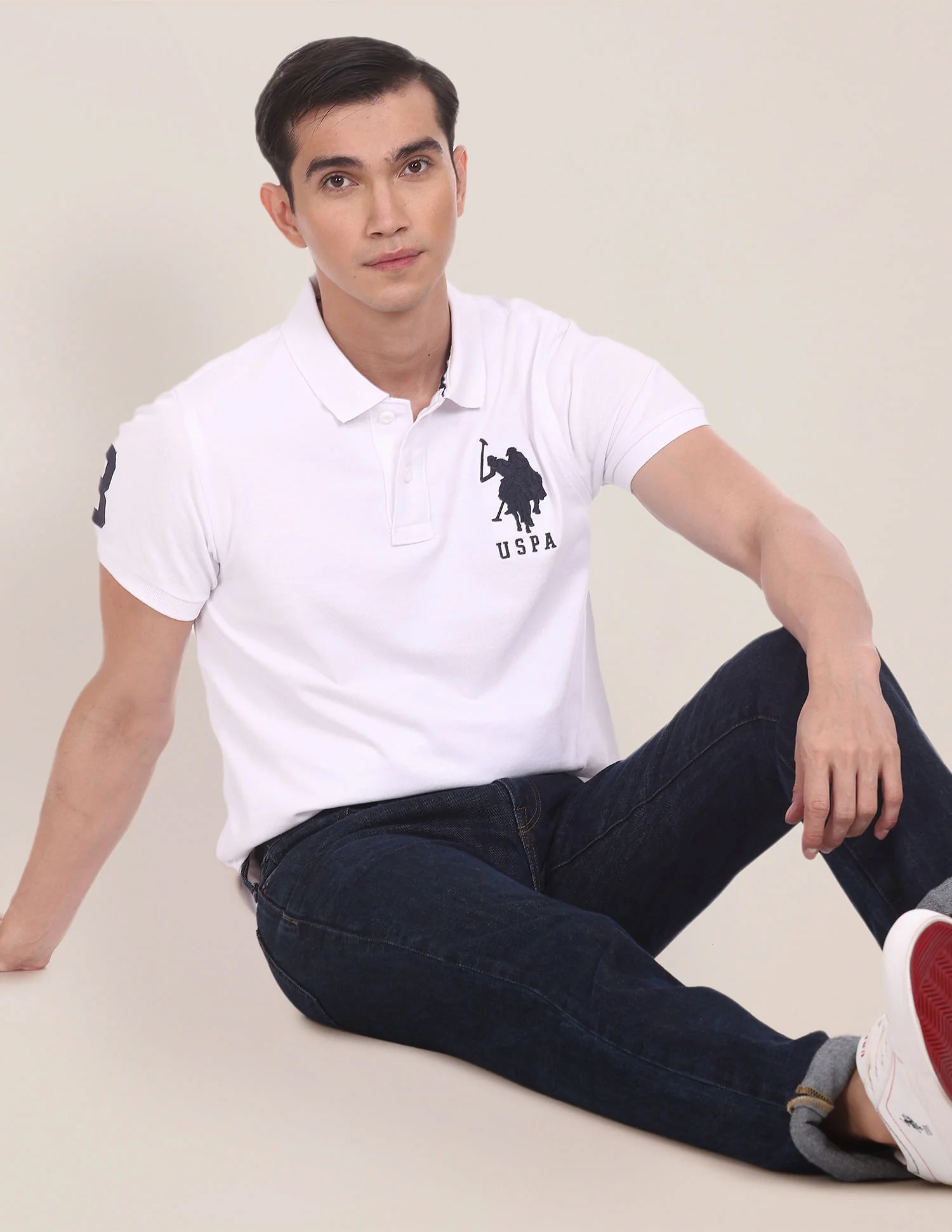 Compact Cotton Logo Polo Shirt - Image 6