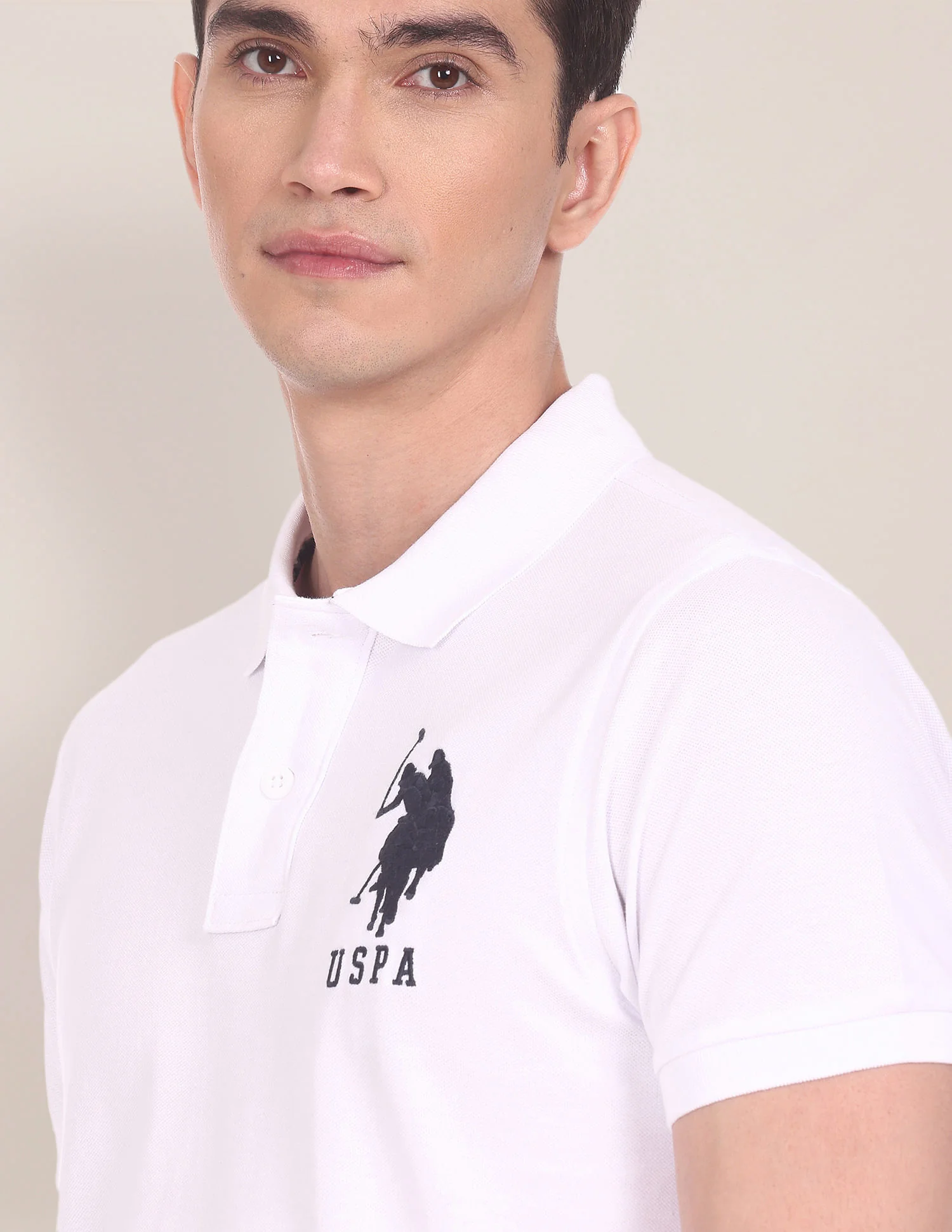 Compact Cotton Logo Polo Shirt - Image 7
