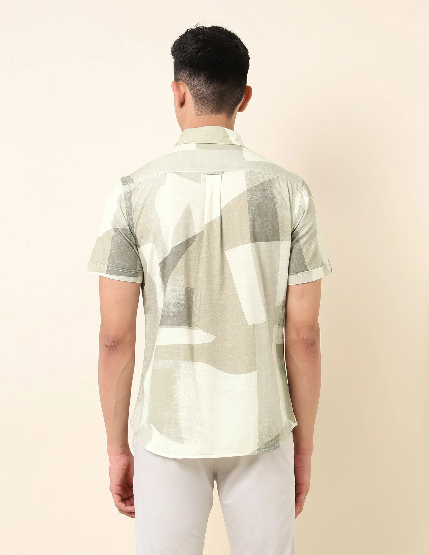 Abstract Printed Pure Cotton Shirt - Image 5