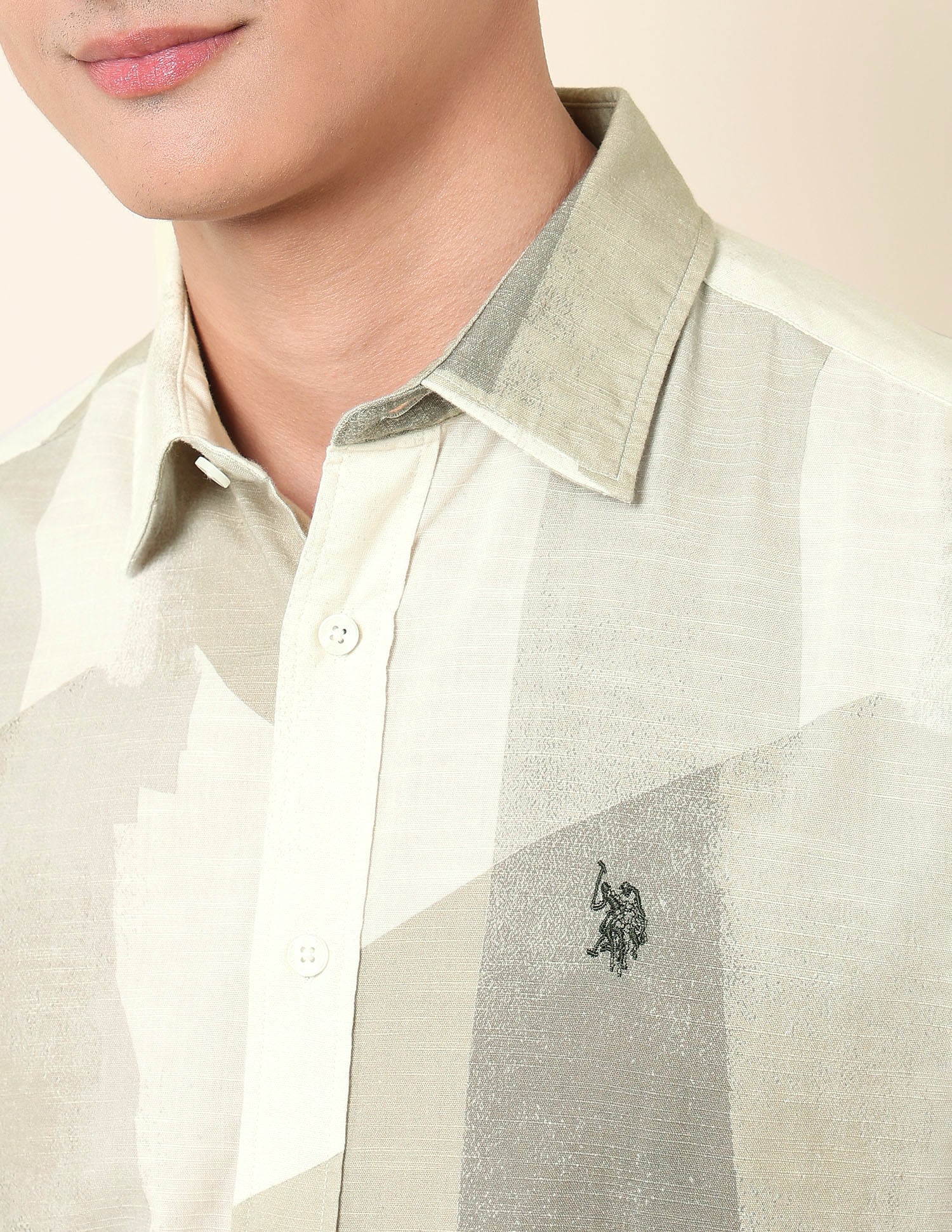 Abstract Printed Pure Cotton Shirt - Image 7
