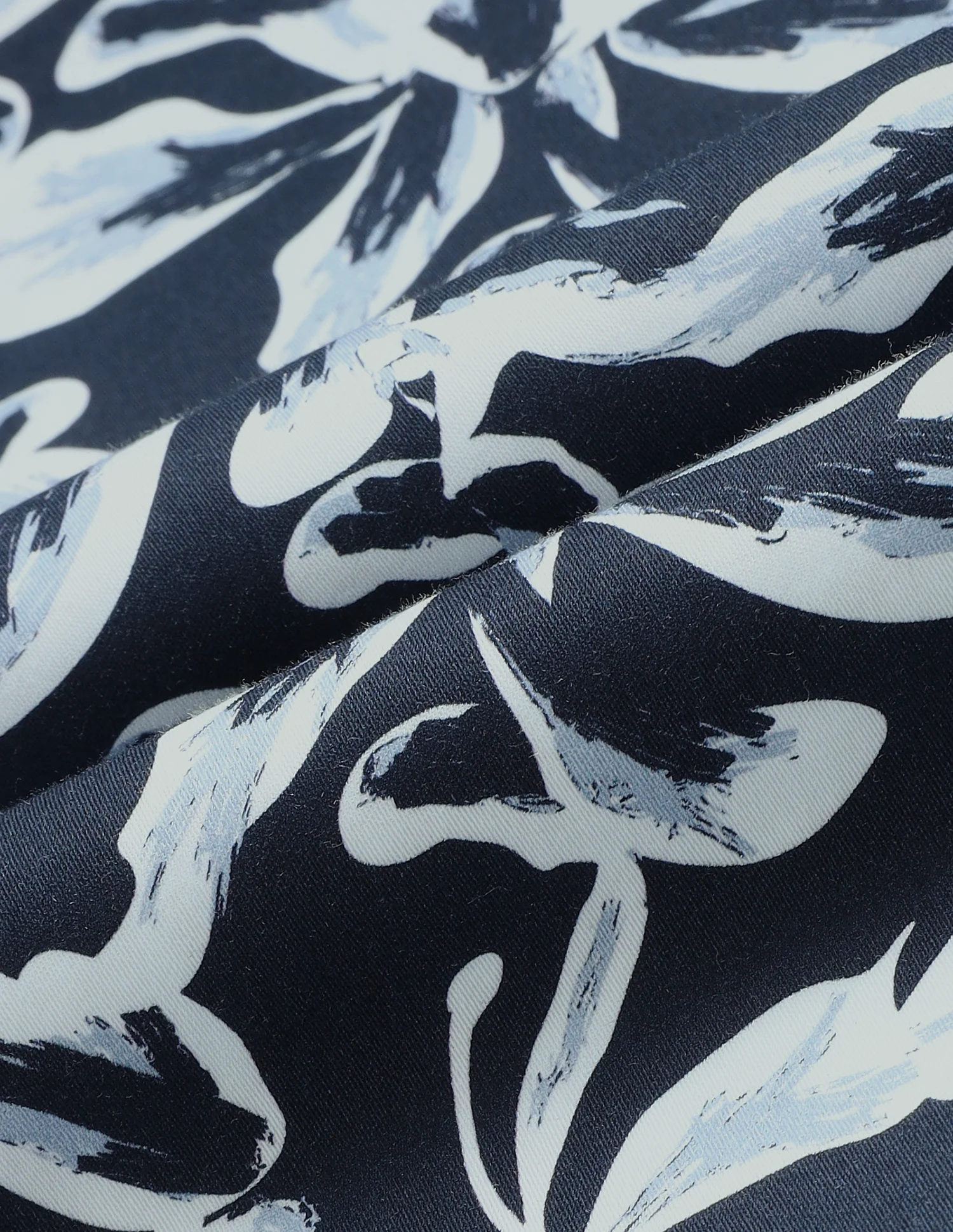 Abstract Printed Satin Shirt - Image 2