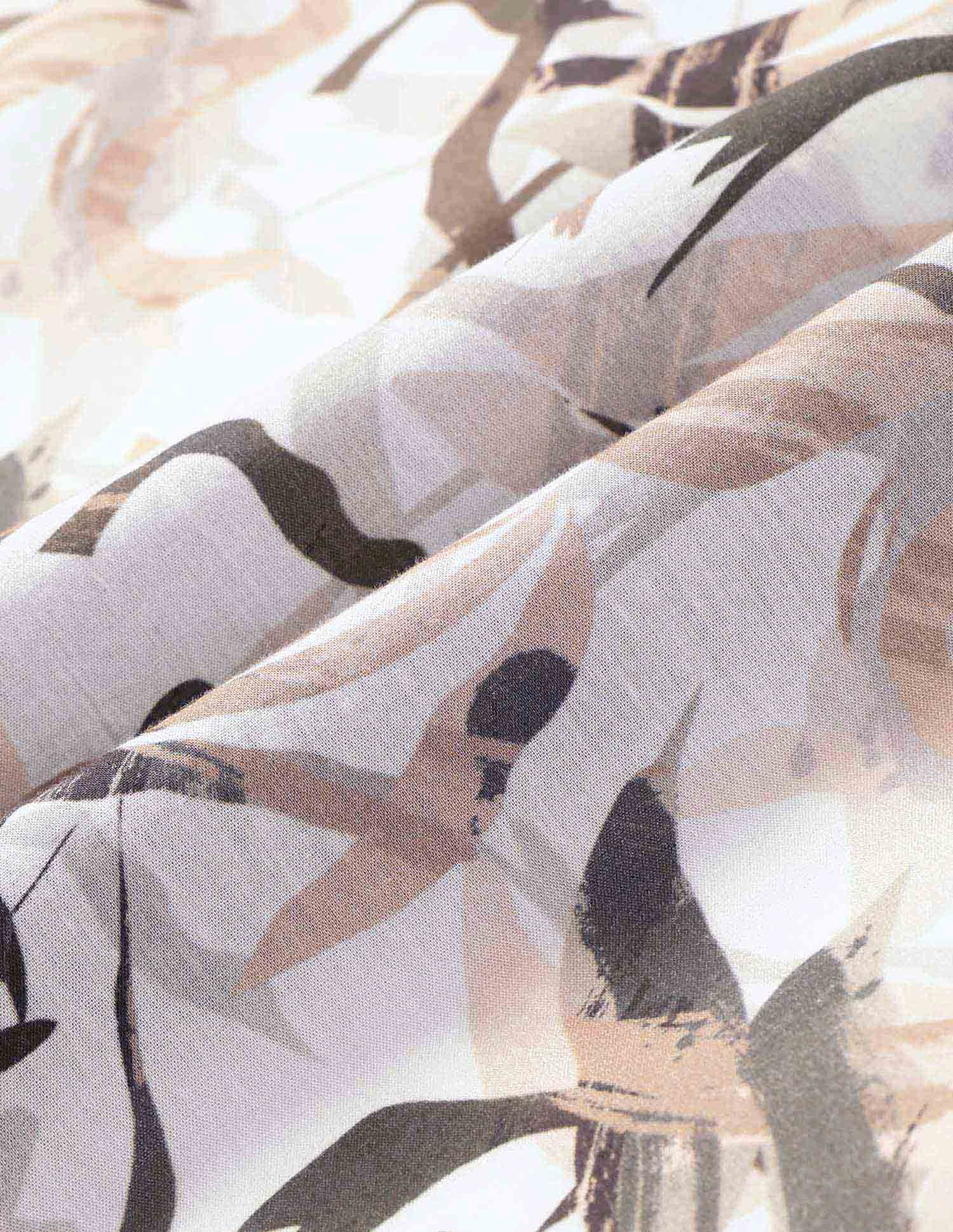 Abstract Printed Slim Fit Shirt - Image 2