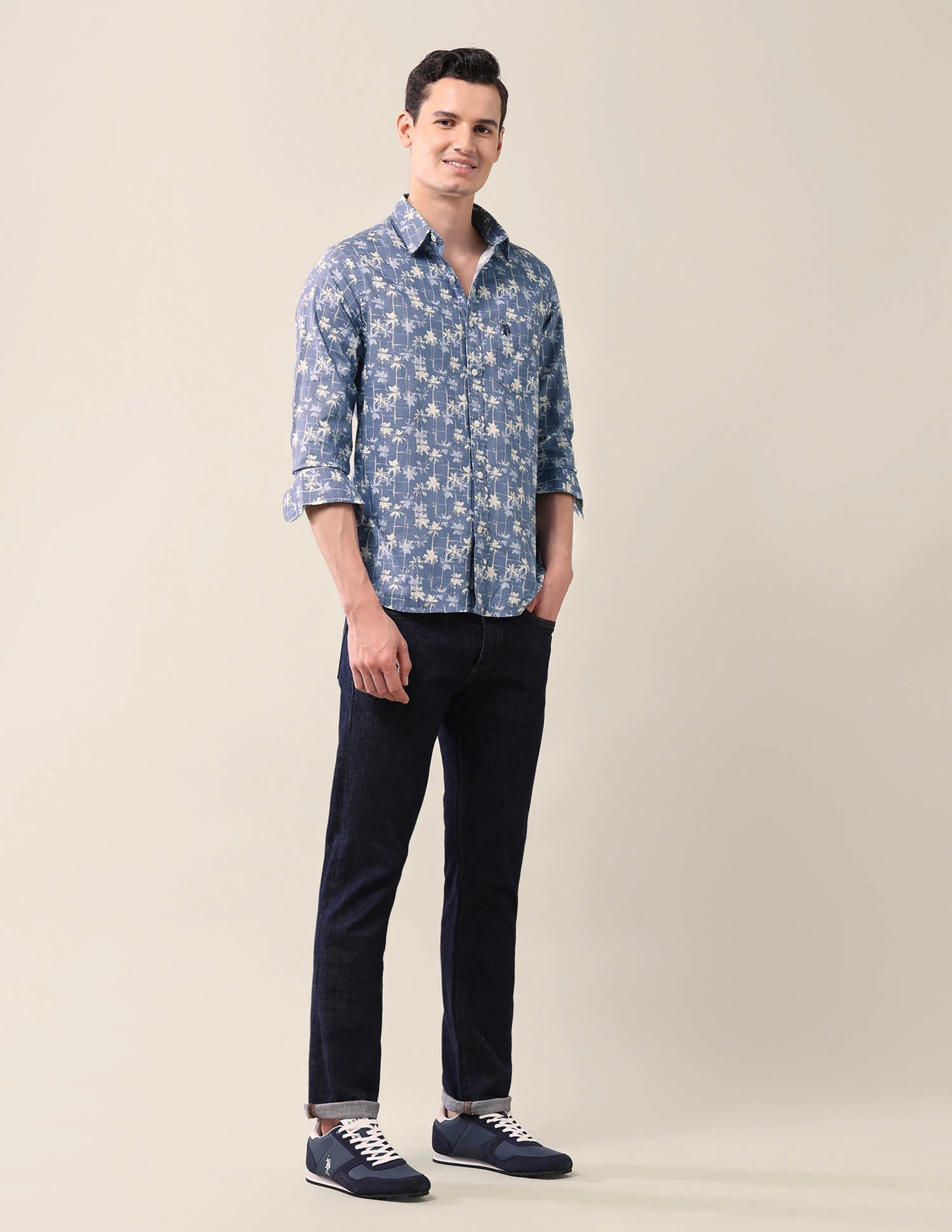 Abstract Tailored Fit Shirt - Image 3