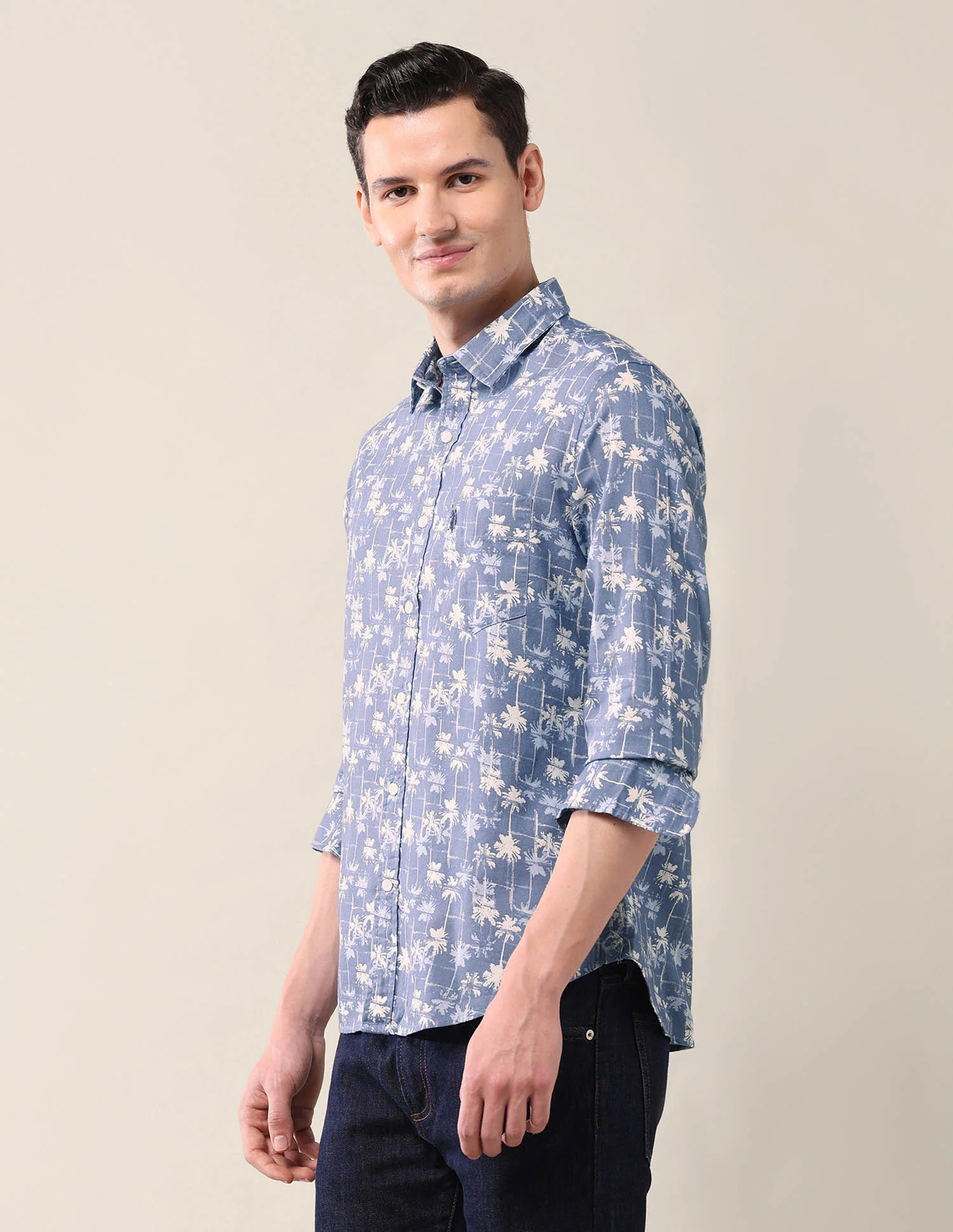Abstract Tailored Fit Shirt - Image 4