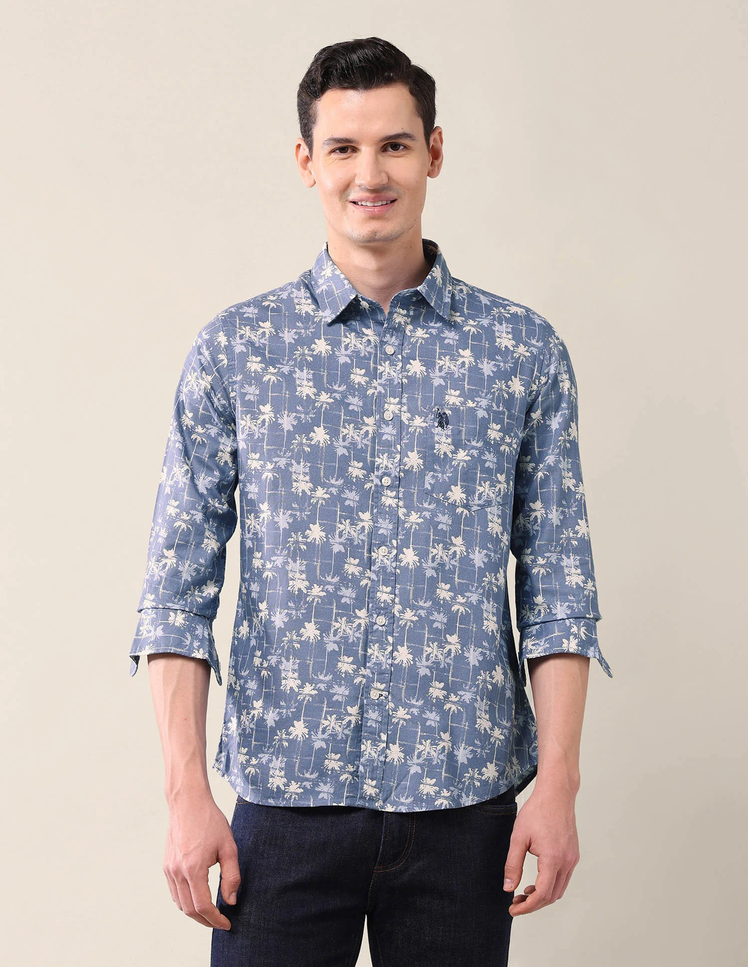 Abstract Tailored Fit Shirt - Image 6