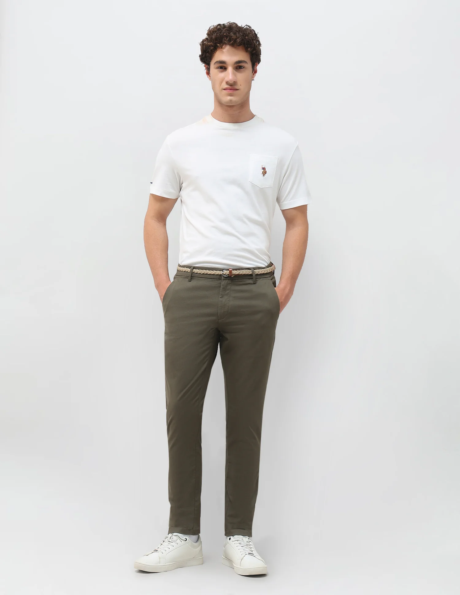 All-Over Printed Austin Slim Fit Trousers - Image 3