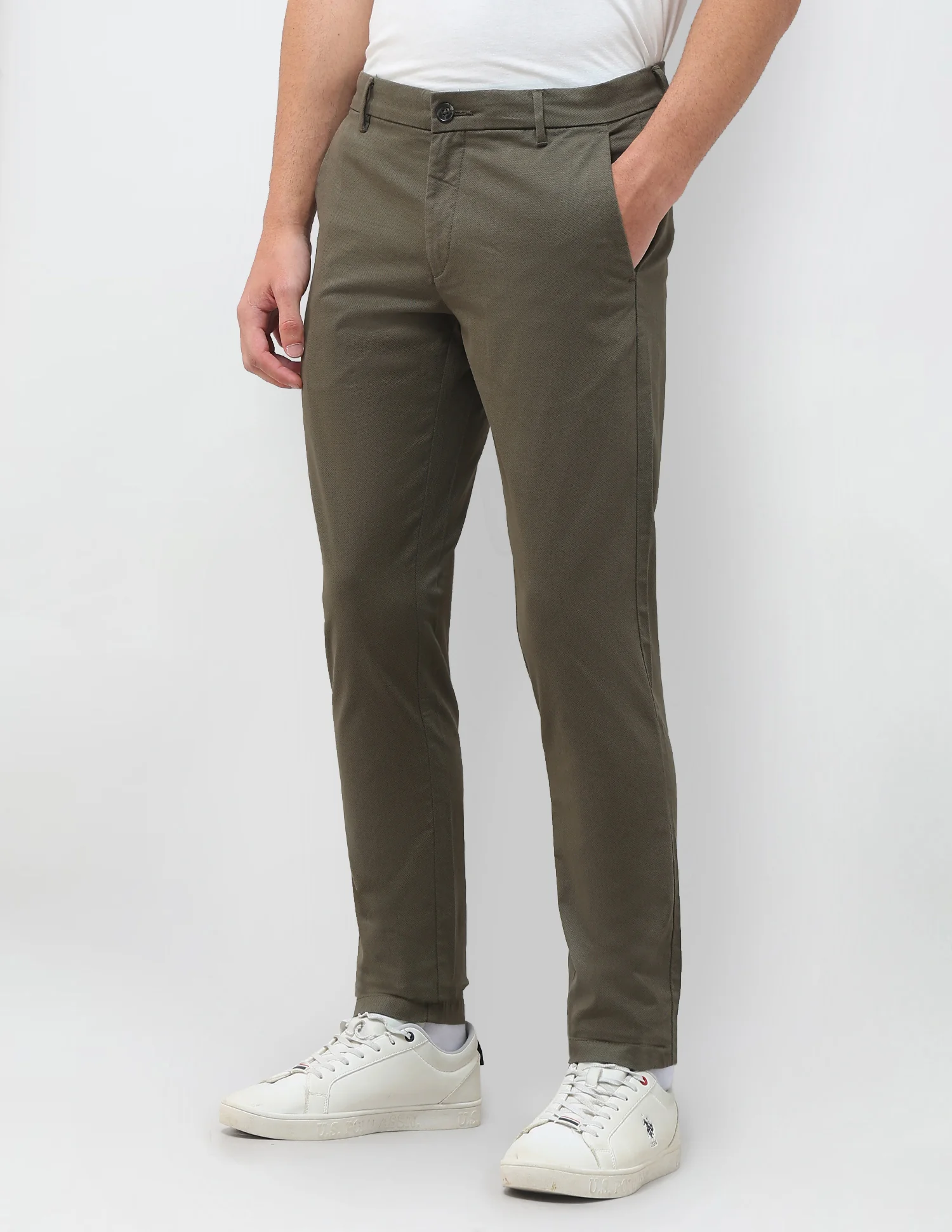 All-Over Printed Austin Slim Fit Trousers - Image 4