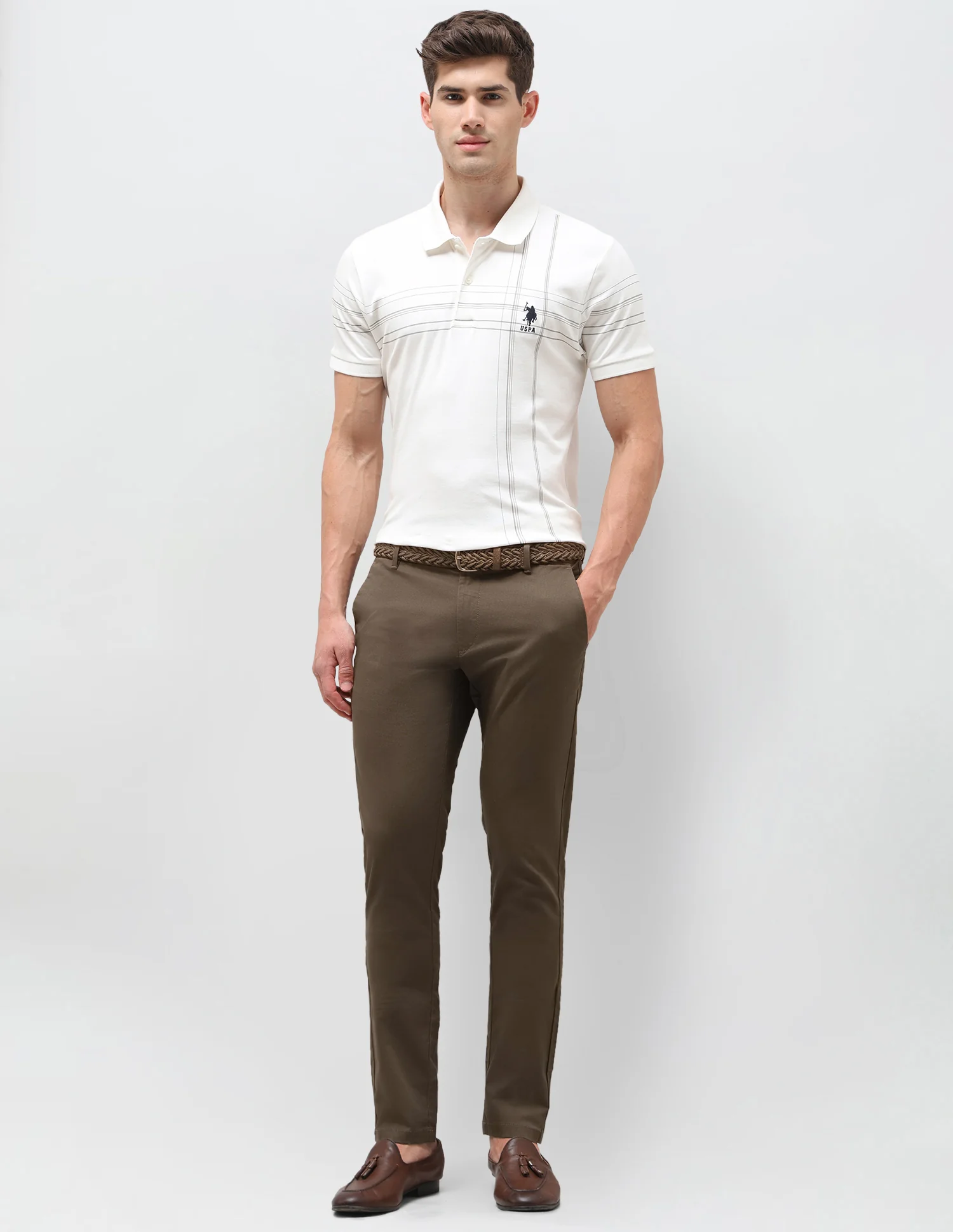 All Over Printed Austin Slim Fit Trousers - Image 3
