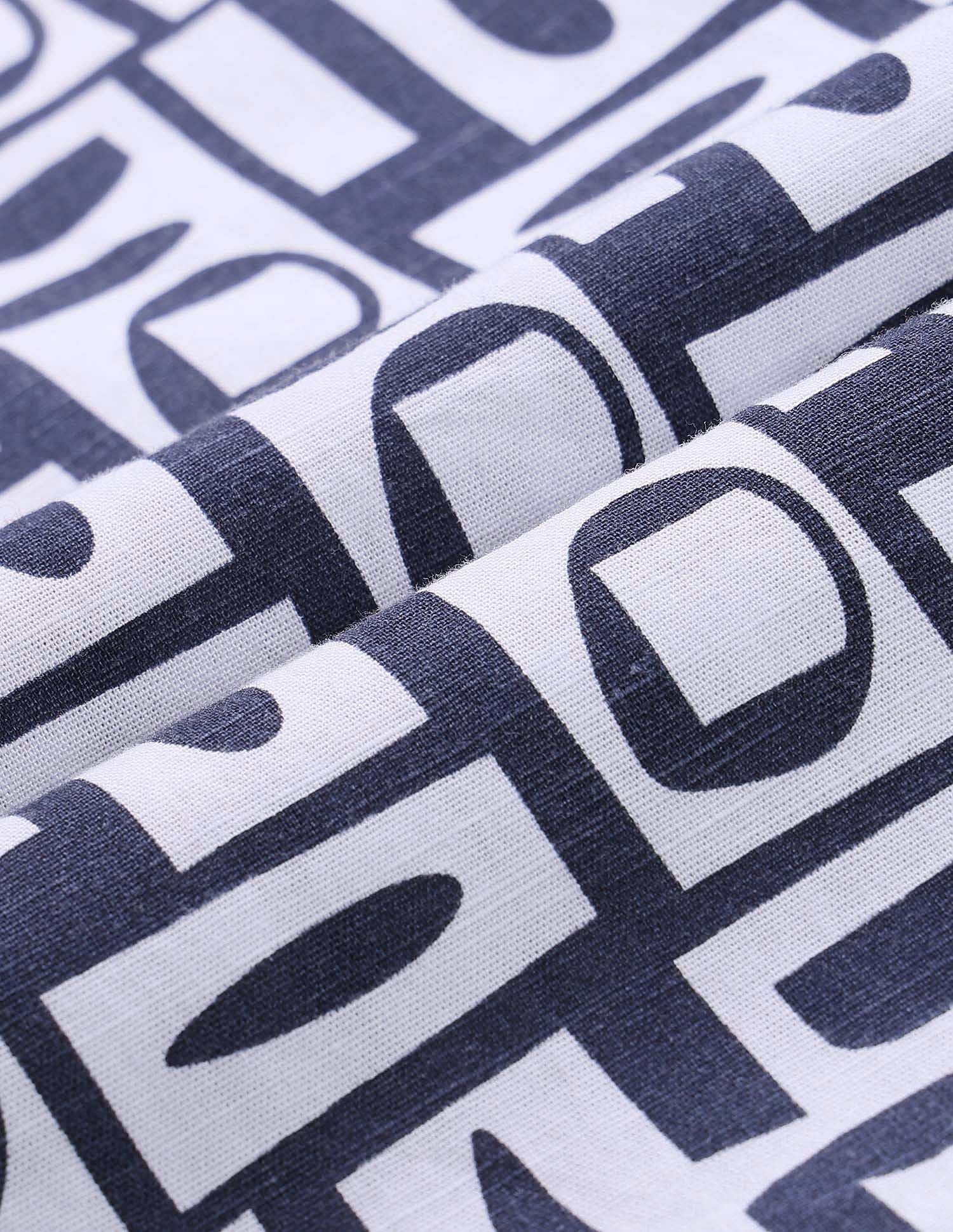 All-Over Printed Cotton Slub Shirt - Image 2