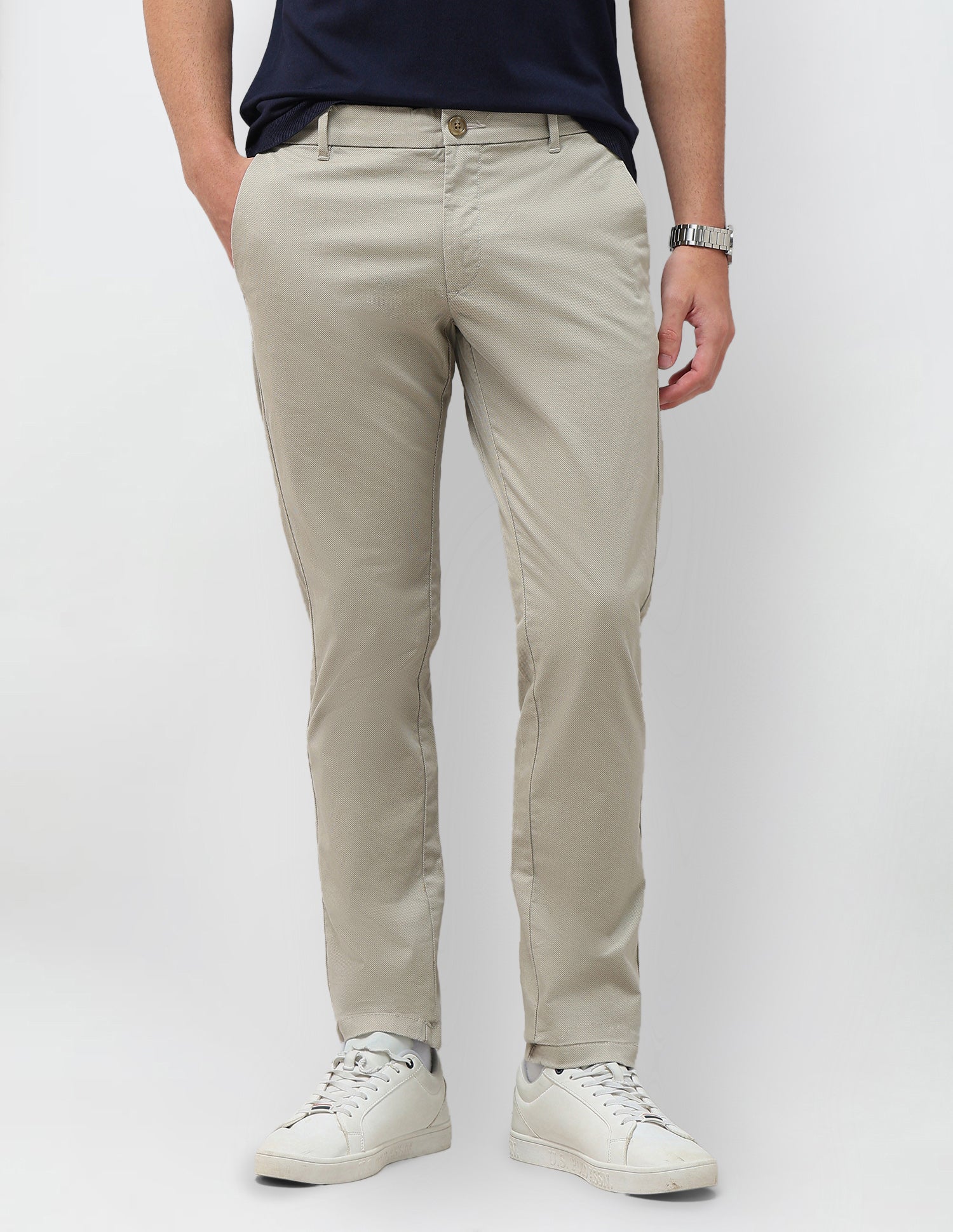 All-Over Printed Denver Slim Fit Trousers