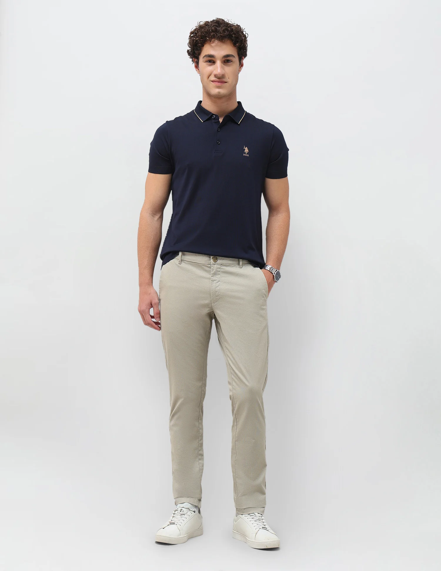 All-Over Printed Denver Slim Fit Trousers - Image 3