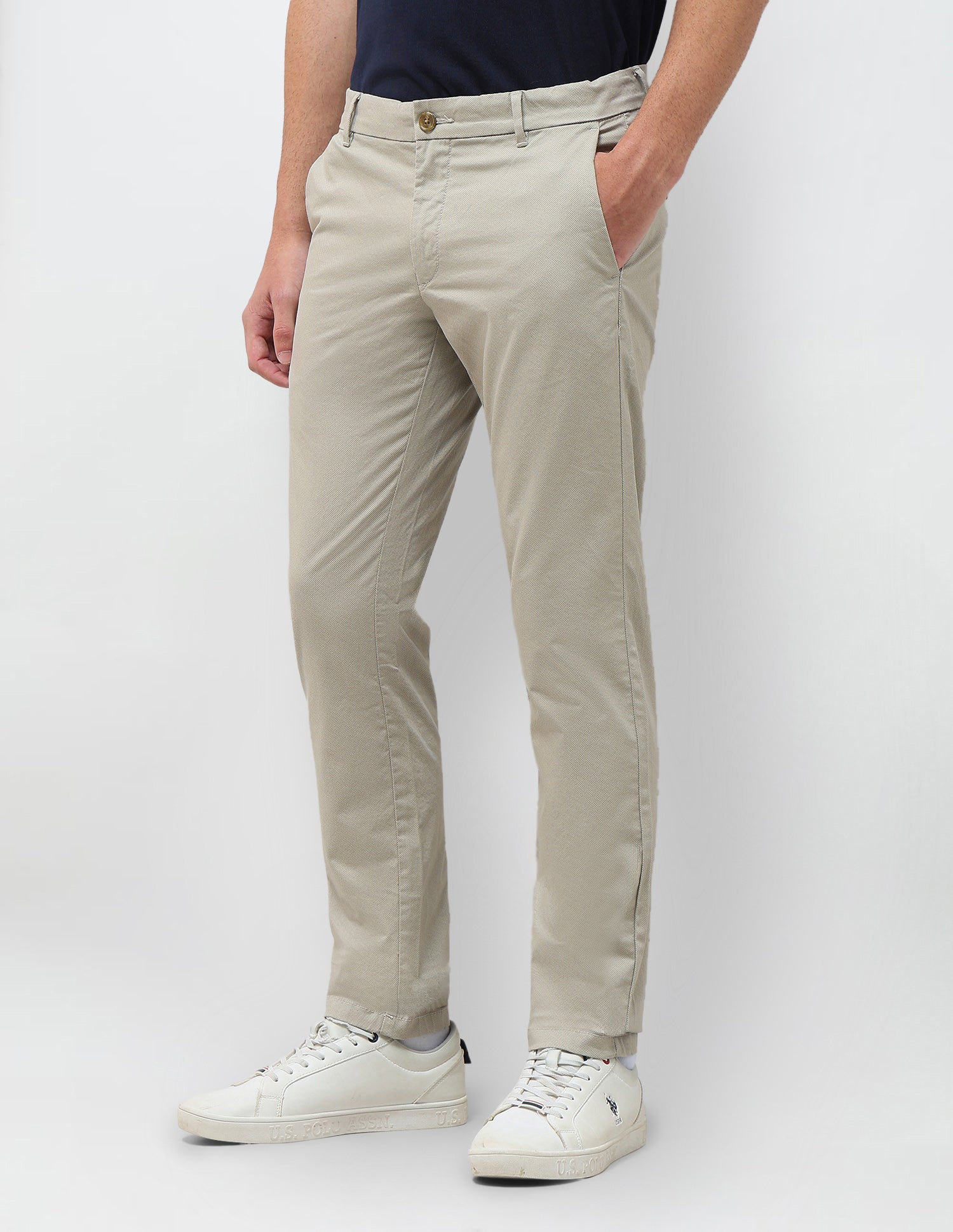 All-Over Printed Denver Slim Fit Trousers - Image 4