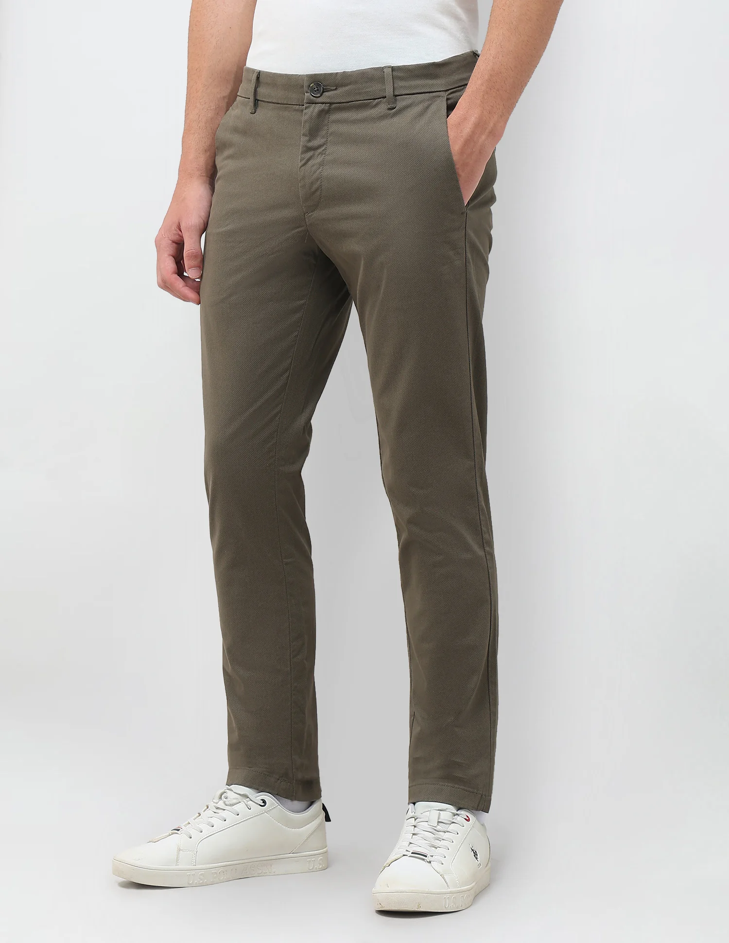 All-Over Printed Denver Slim Fit Trousers - Image 4