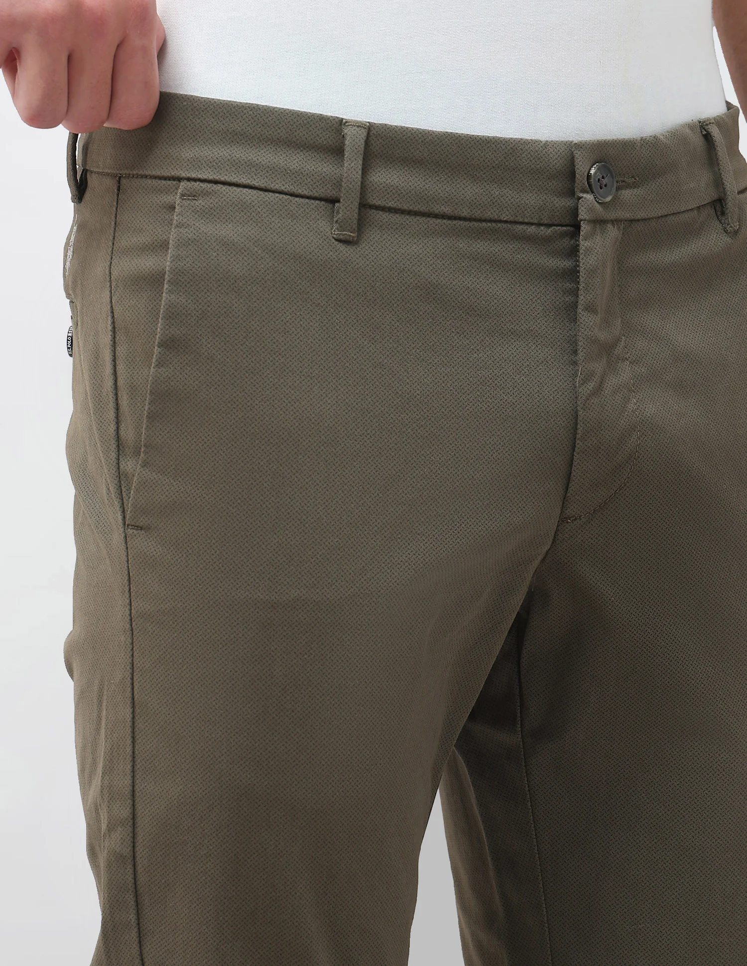 All-Over Printed Denver Slim Fit Trousers - Image 7