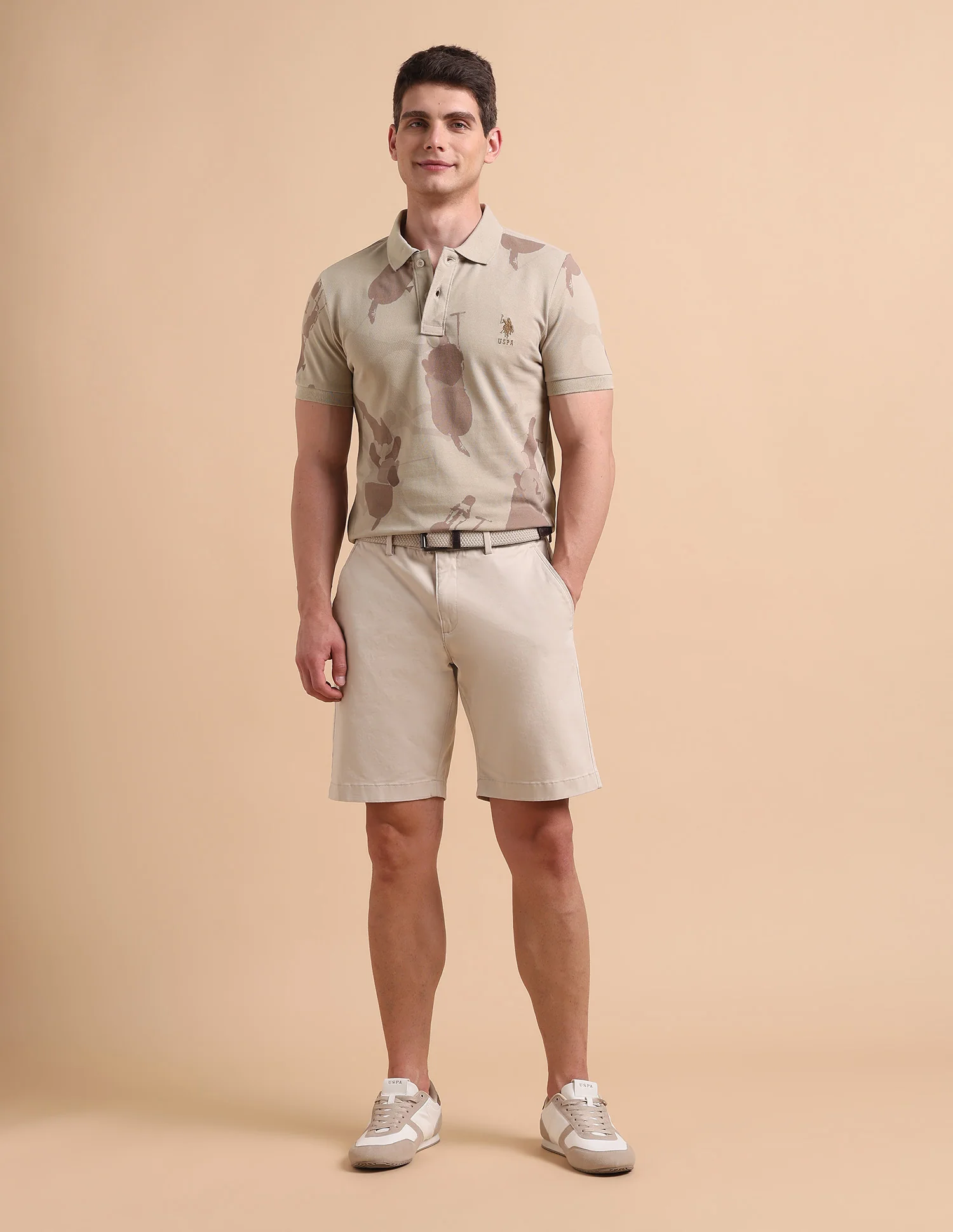 All-Over Printed Pure Cotton Polo Shirt - Image 3