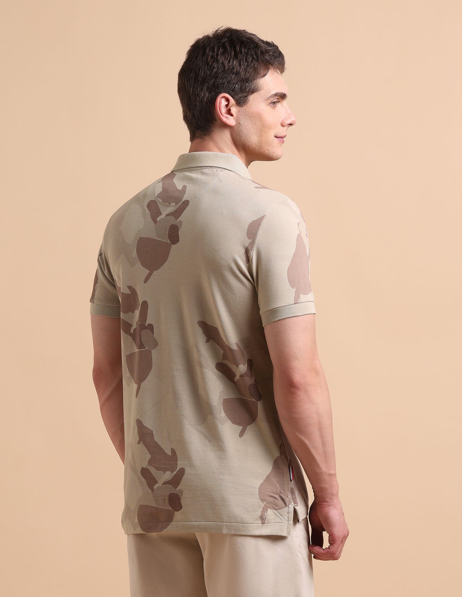 All-Over Printed Pure Cotton Polo Shirt - Image 5
