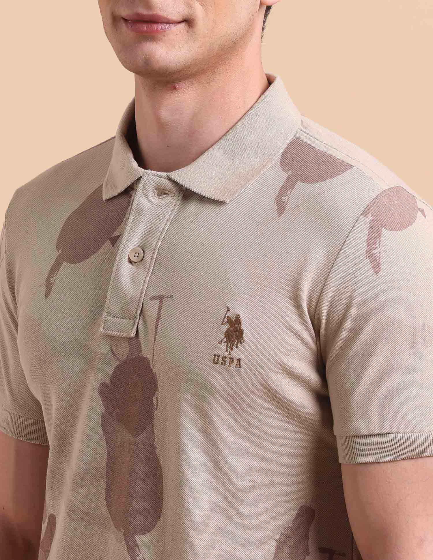 All-Over Printed Pure Cotton Polo Shirt - Image 7