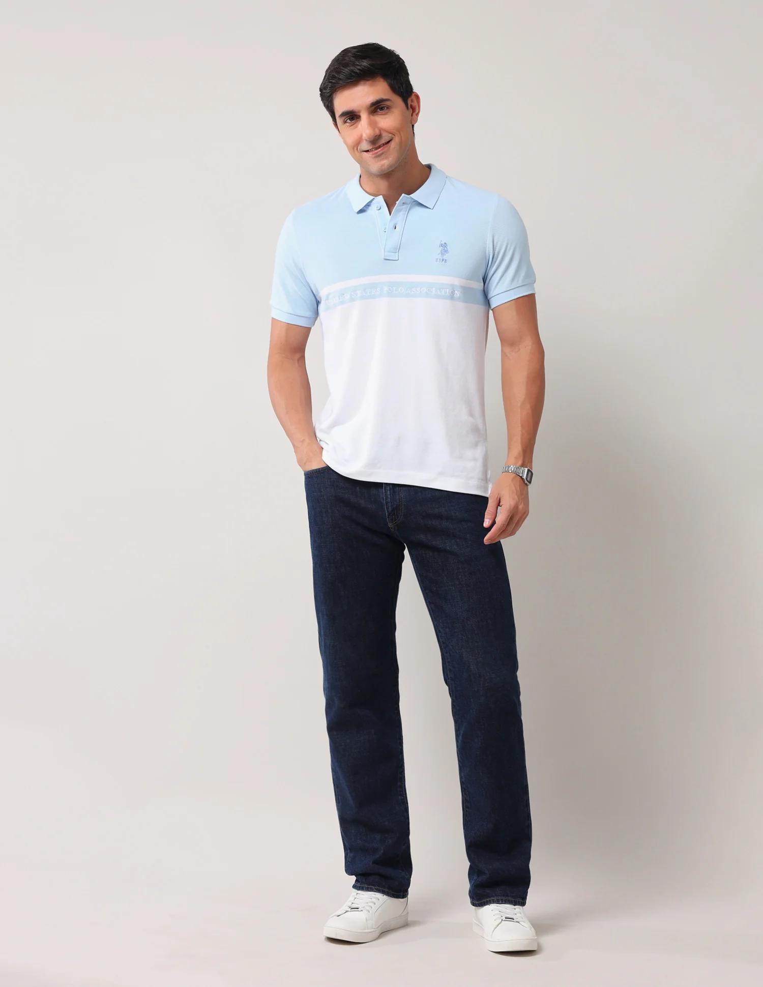 All Over Printed Pure Cotton Polo Shirt - Image 3