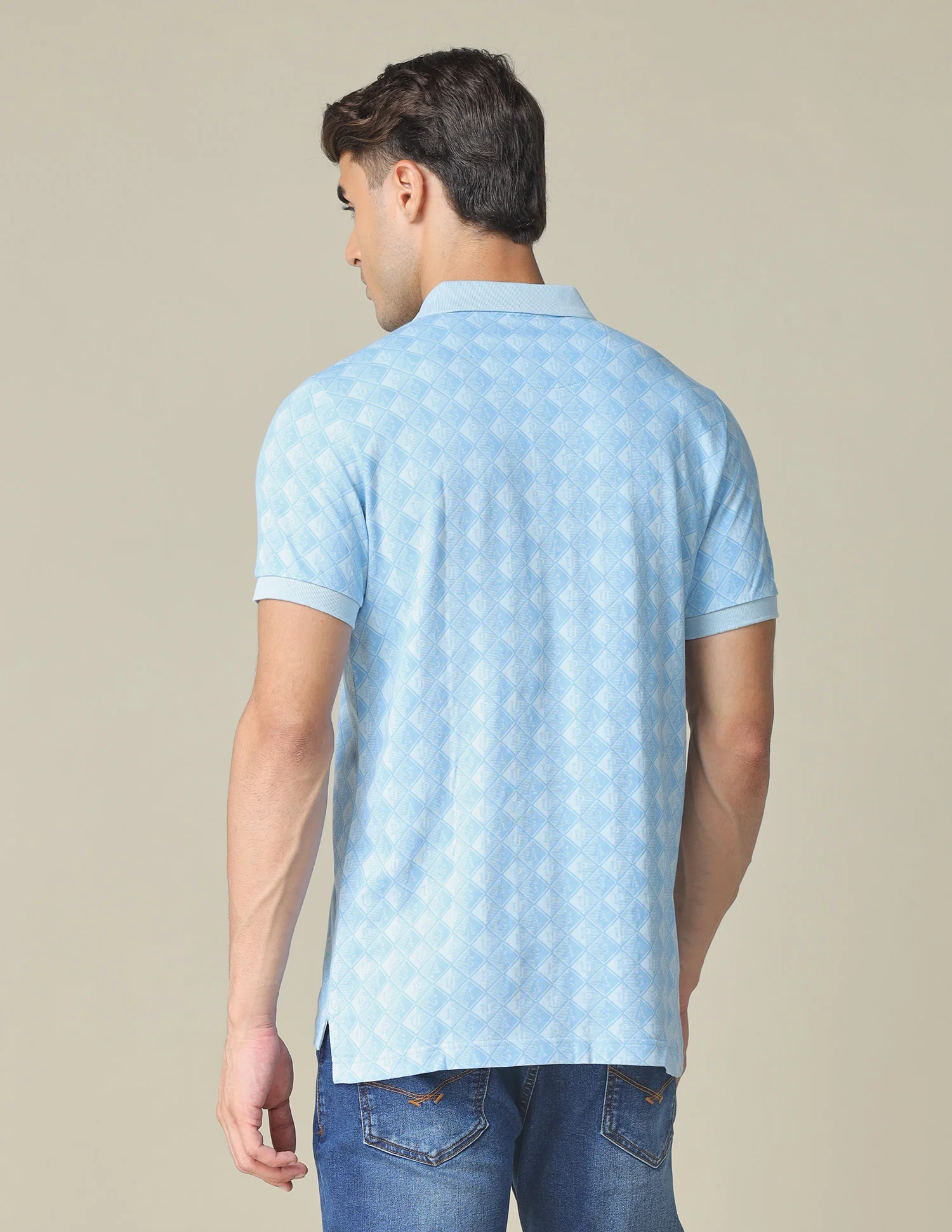 All-Over Printed Regular Fit Polo Shirt - Image 5