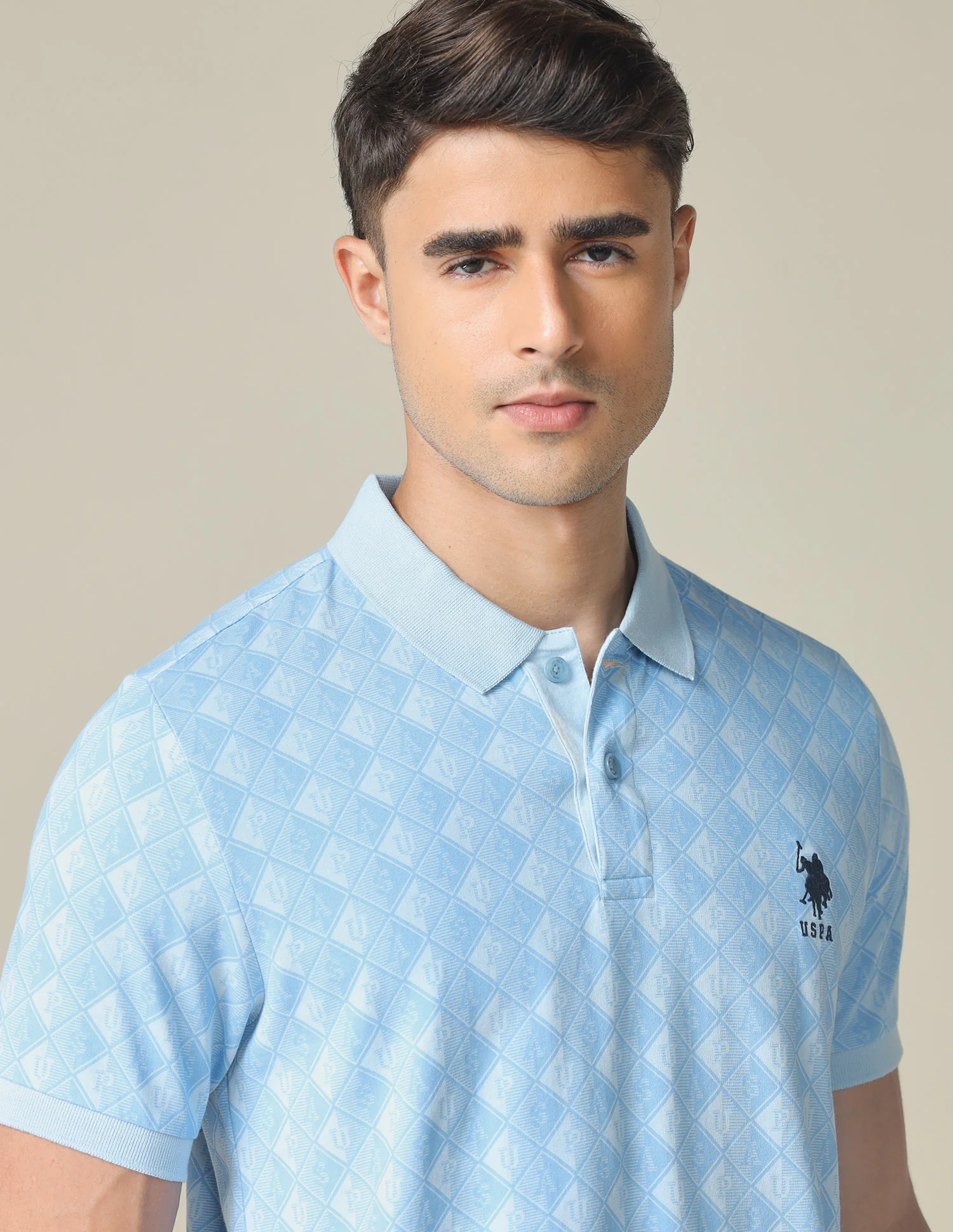 All-Over Printed Regular Fit Polo Shirt - Image 7