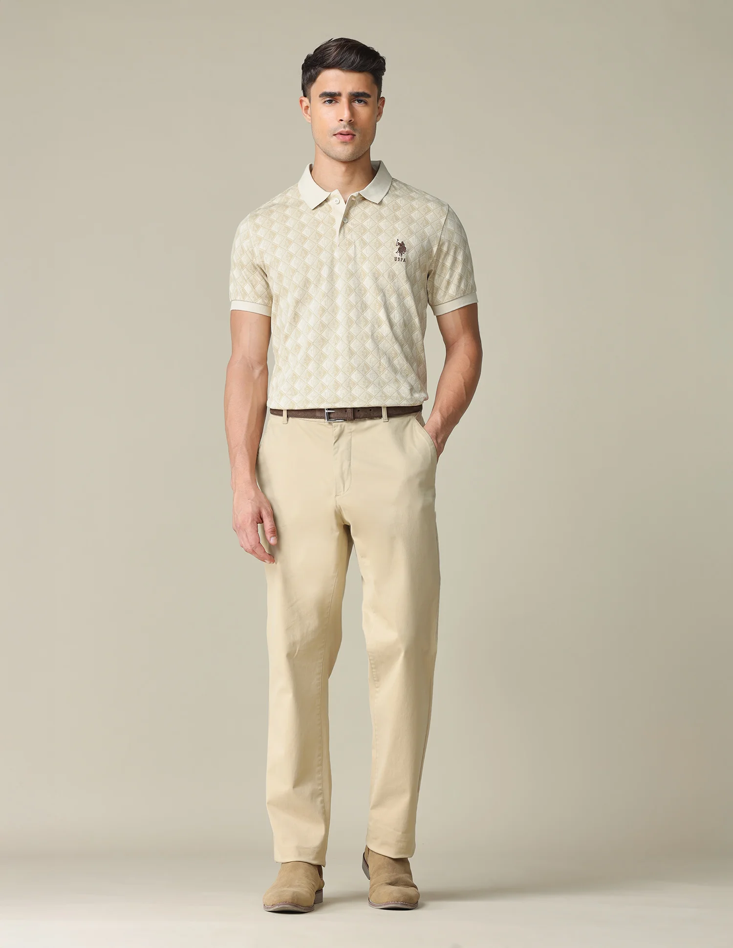 All-Over Printed Regular Fit Polo Shirt - Image 3