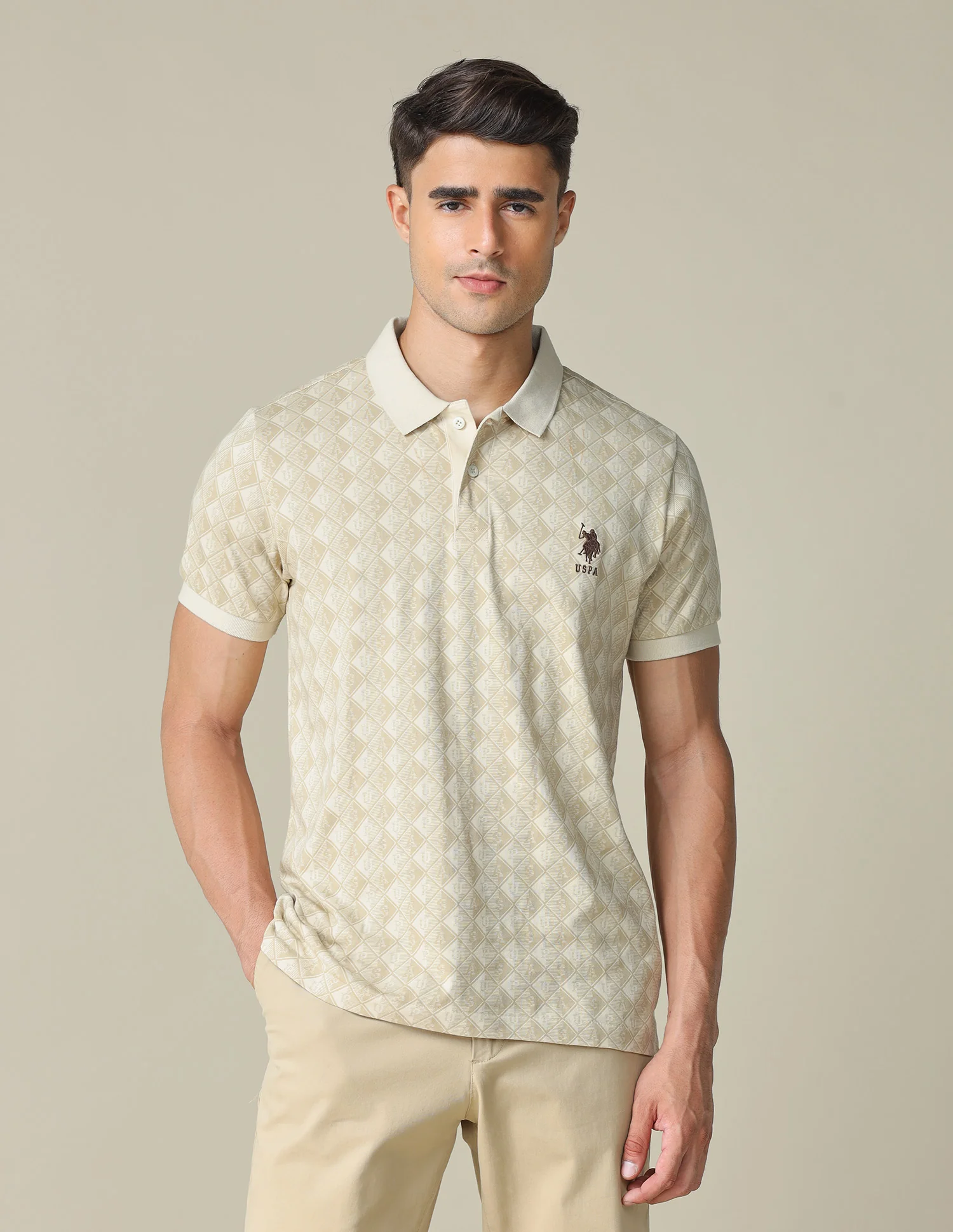 All-Over Printed Regular Fit Polo Shirt - Image 6