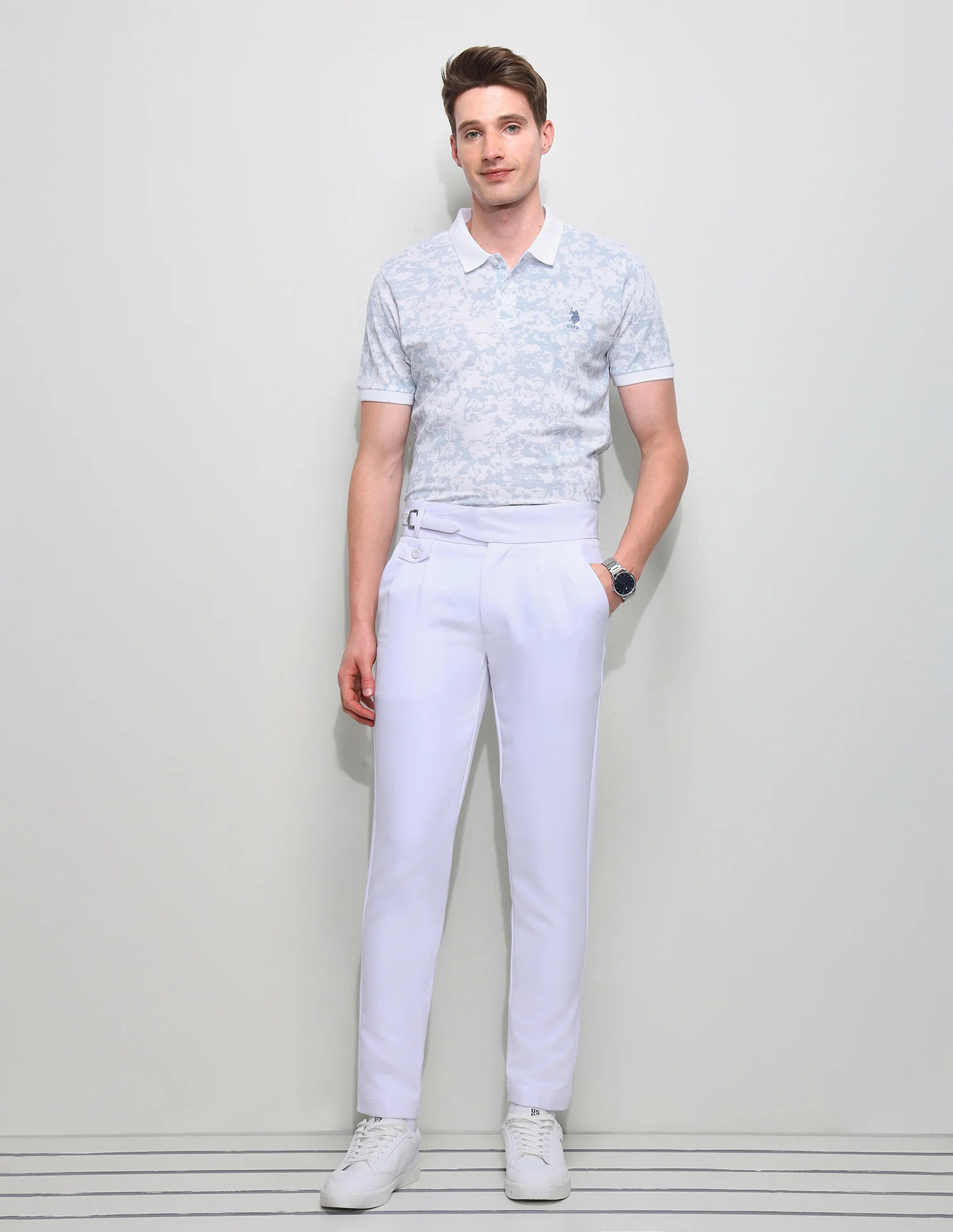 All Over Printed Slim Fit Polo Shirt - Image 3