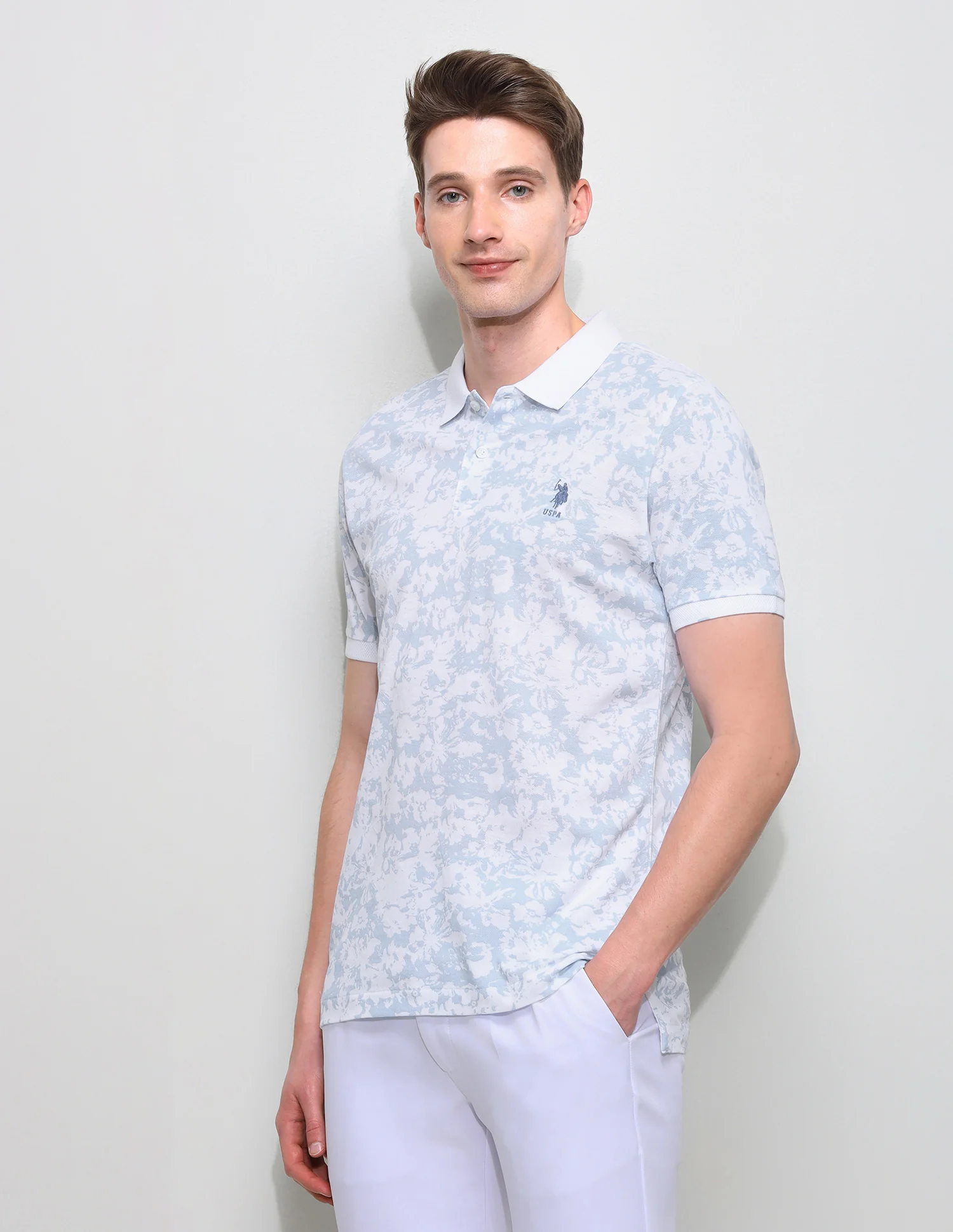 All Over Printed Slim Fit Polo Shirt - Image 4