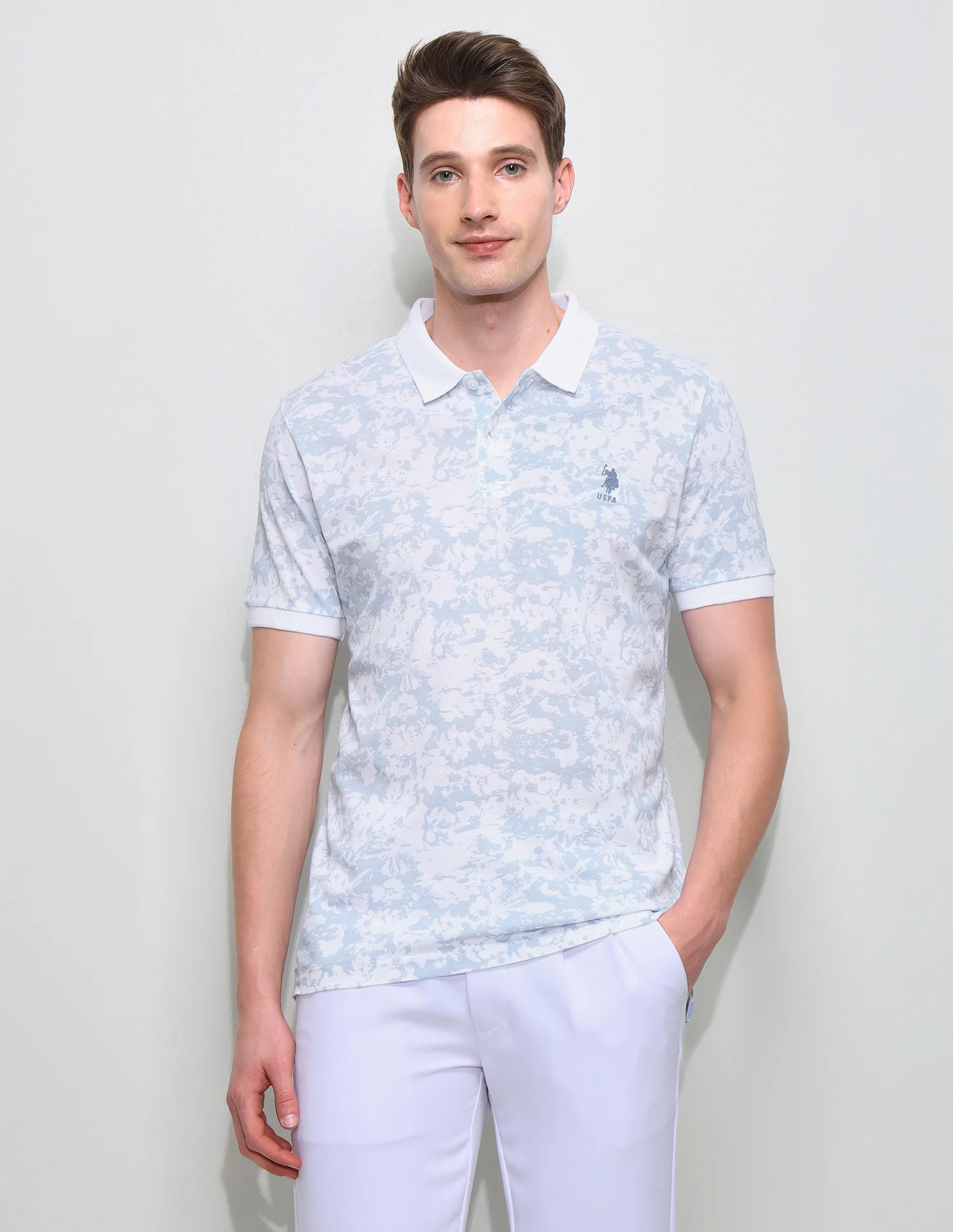 All Over Printed Slim Fit Polo Shirt - Image 6