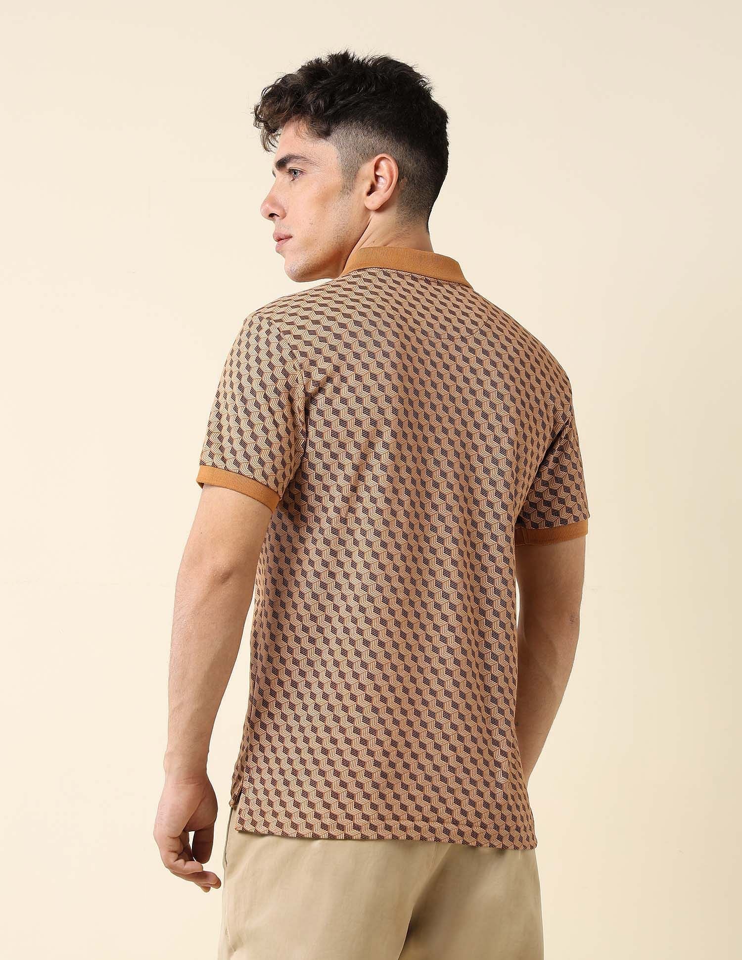 All-Over Printed Slim Fit Polo Shirt - Image 5