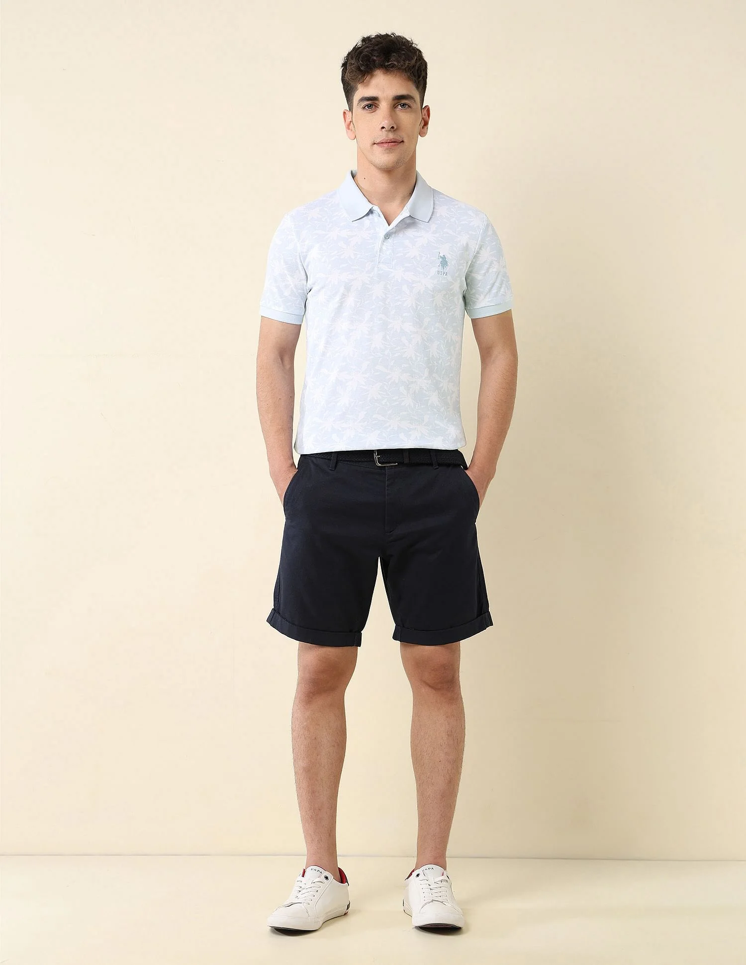 All-Over Printed Slim Fit Polo Shirt - Image 3