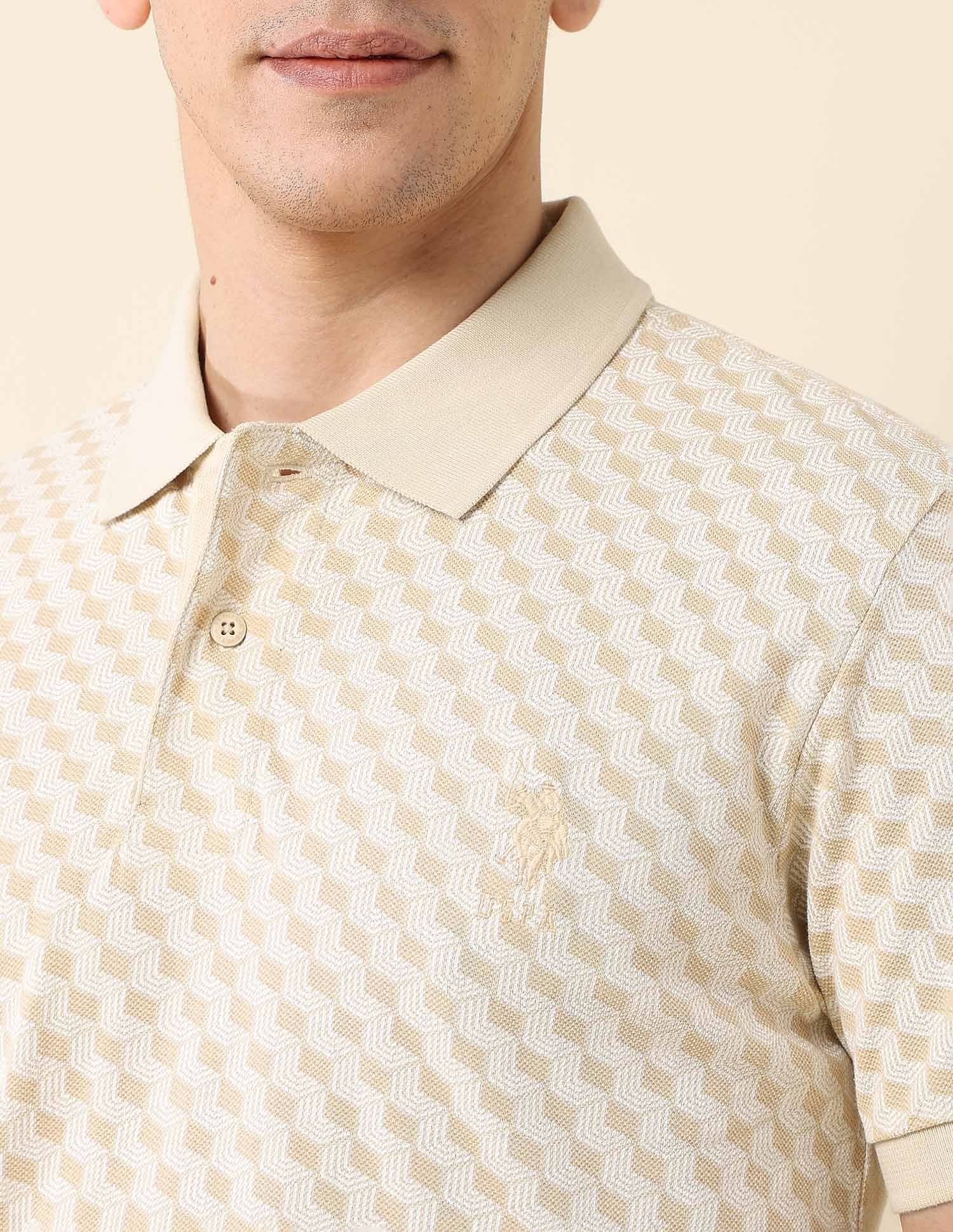 All-Over Printed Slim Fit Polo Shirt - Image 7