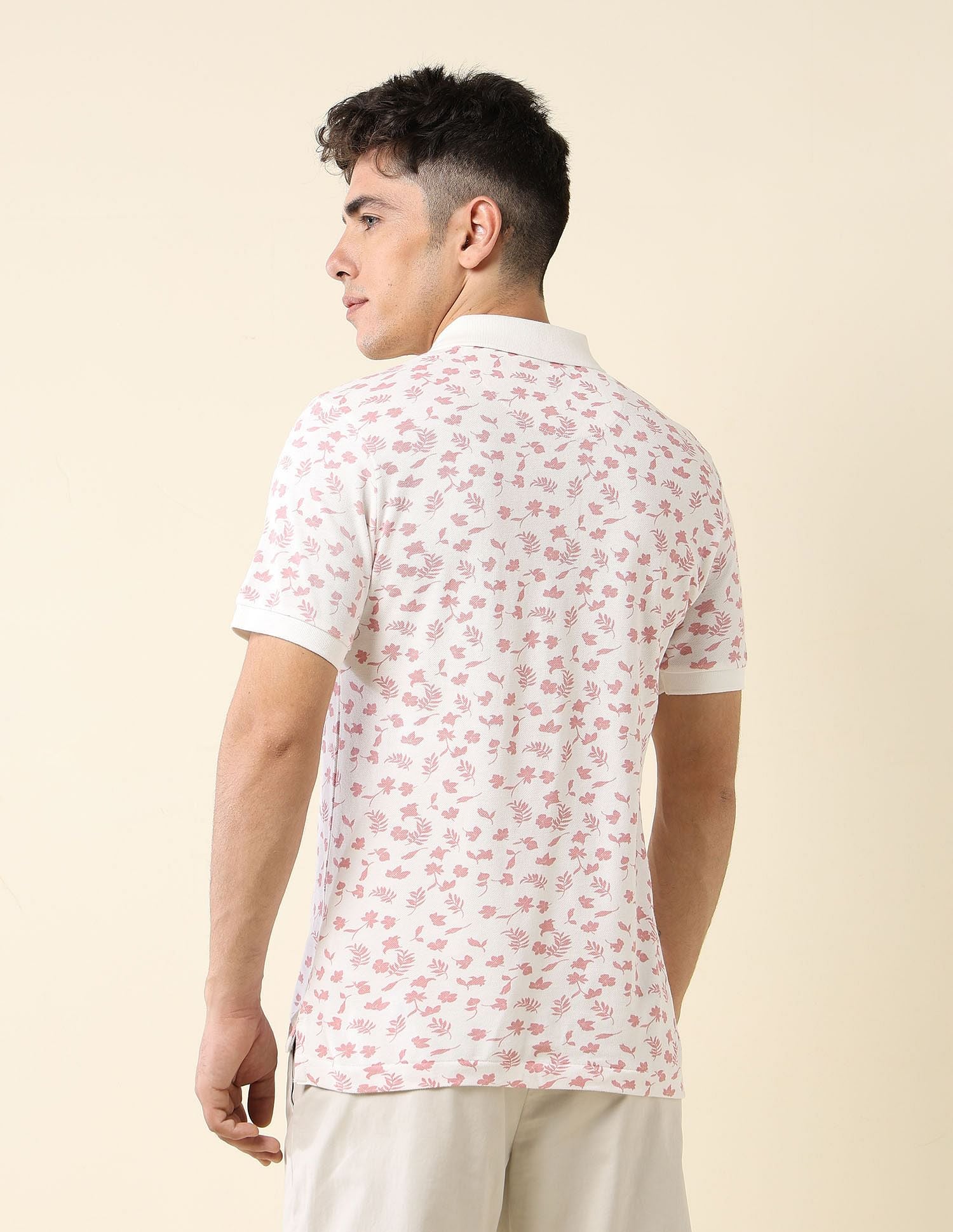 All-Over Printed Slim Fit Polo Shirt - Image 5