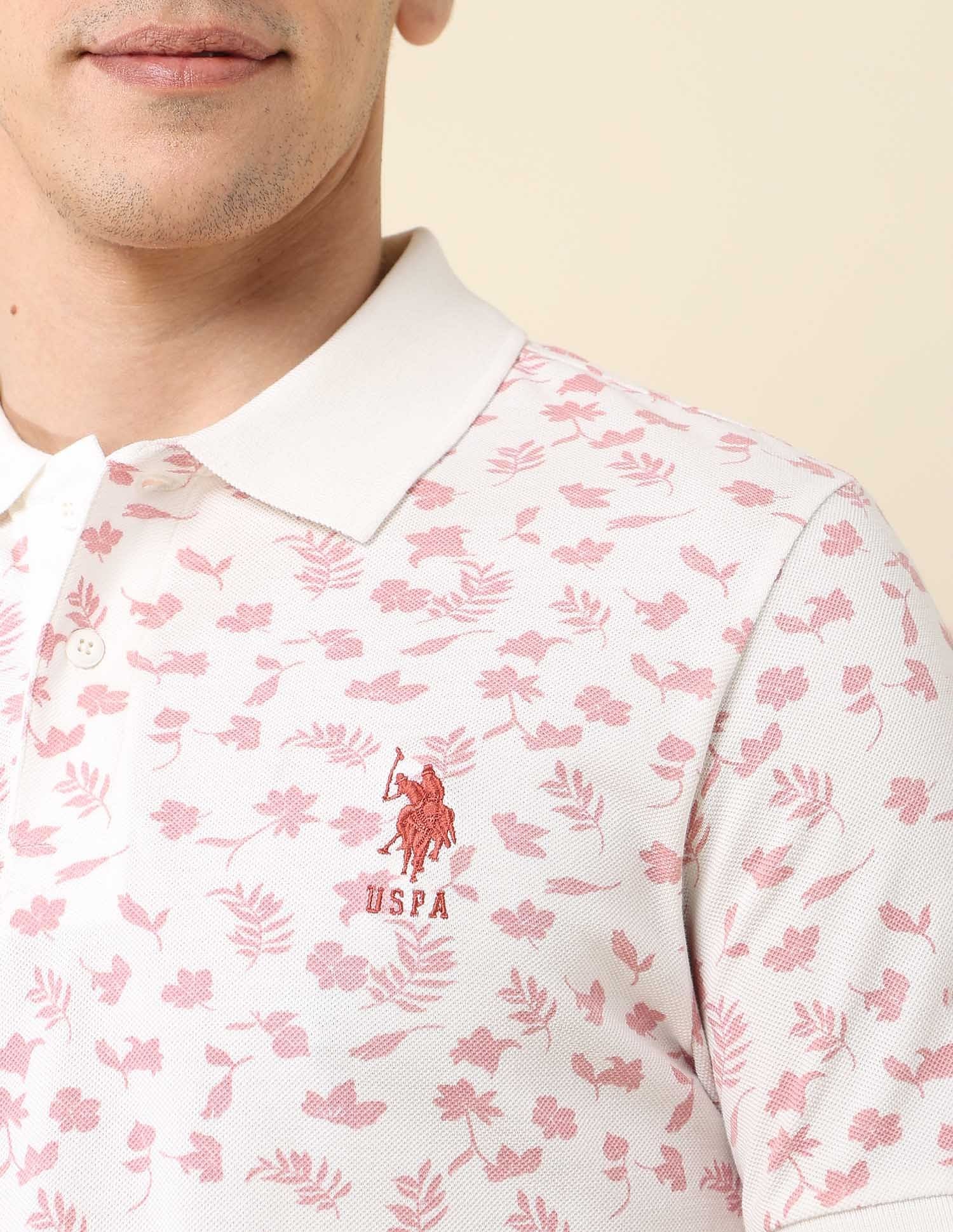 All-Over Printed Slim Fit Polo Shirt - Image 7