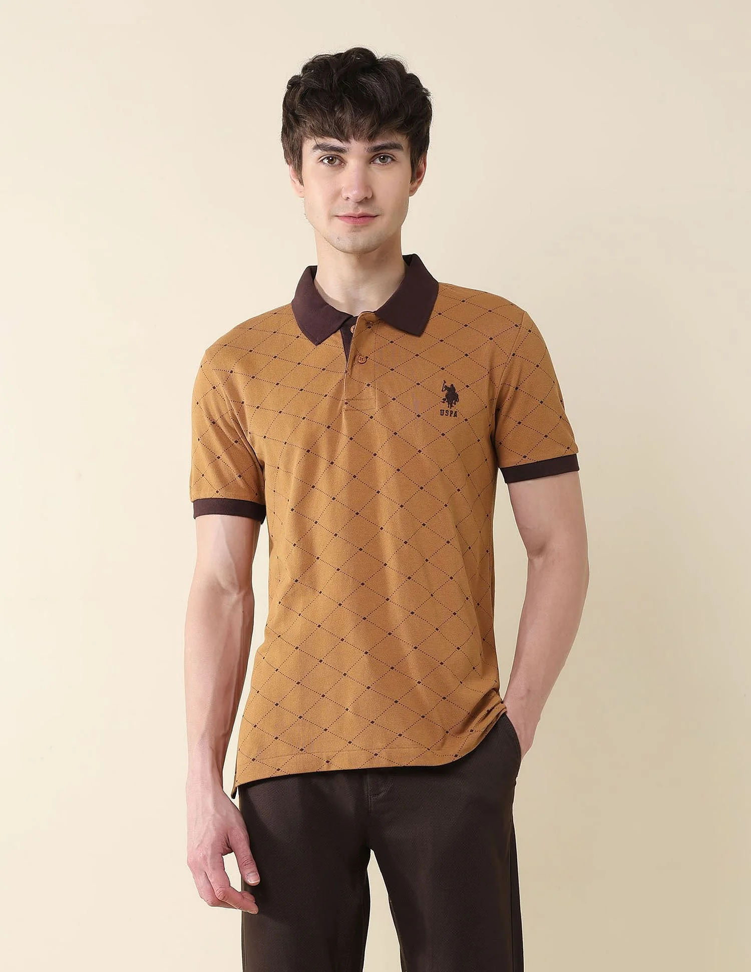 All Over Printed Slim Fit Polo Shirt - Image 6