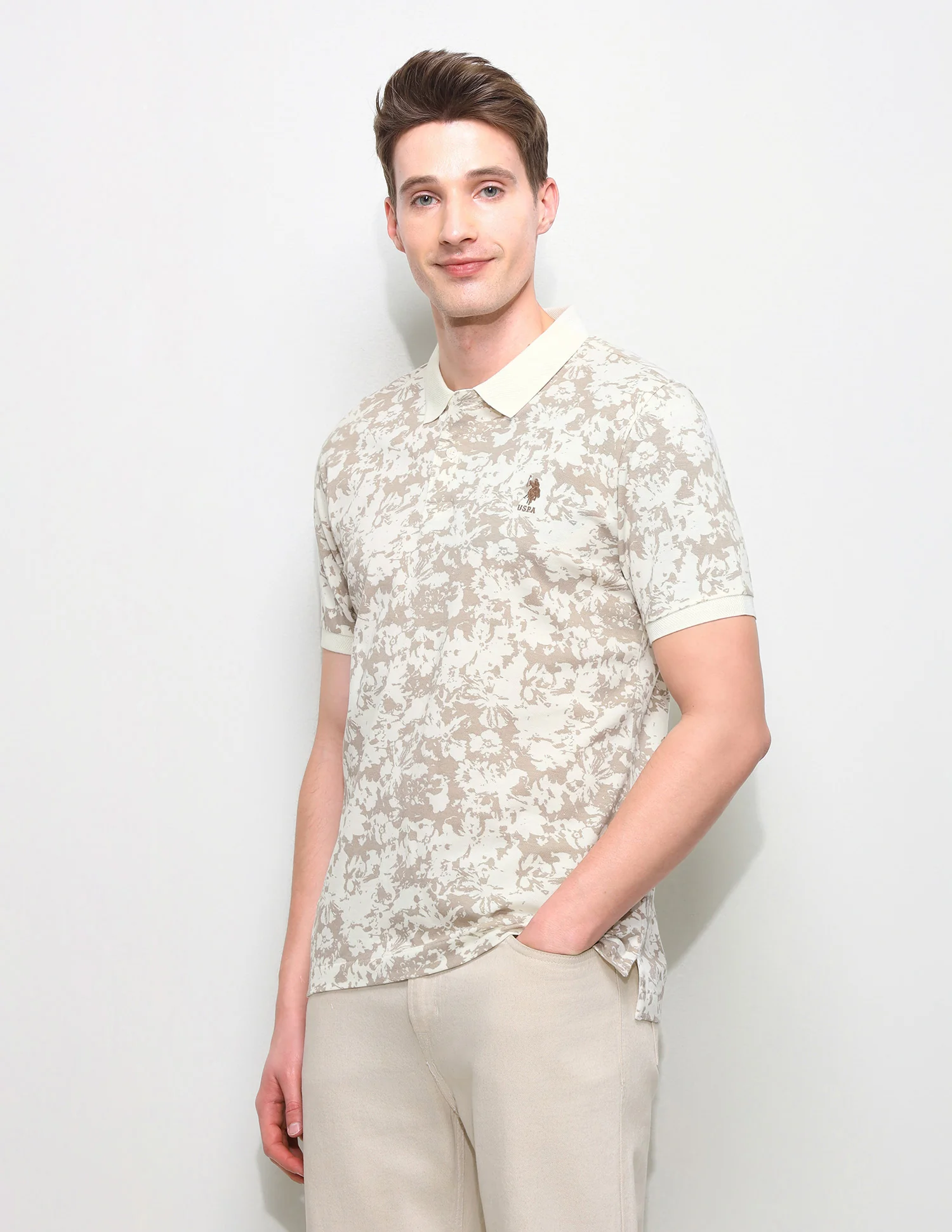 All Over Printed Slim Fit Polo Shirt - Image 4