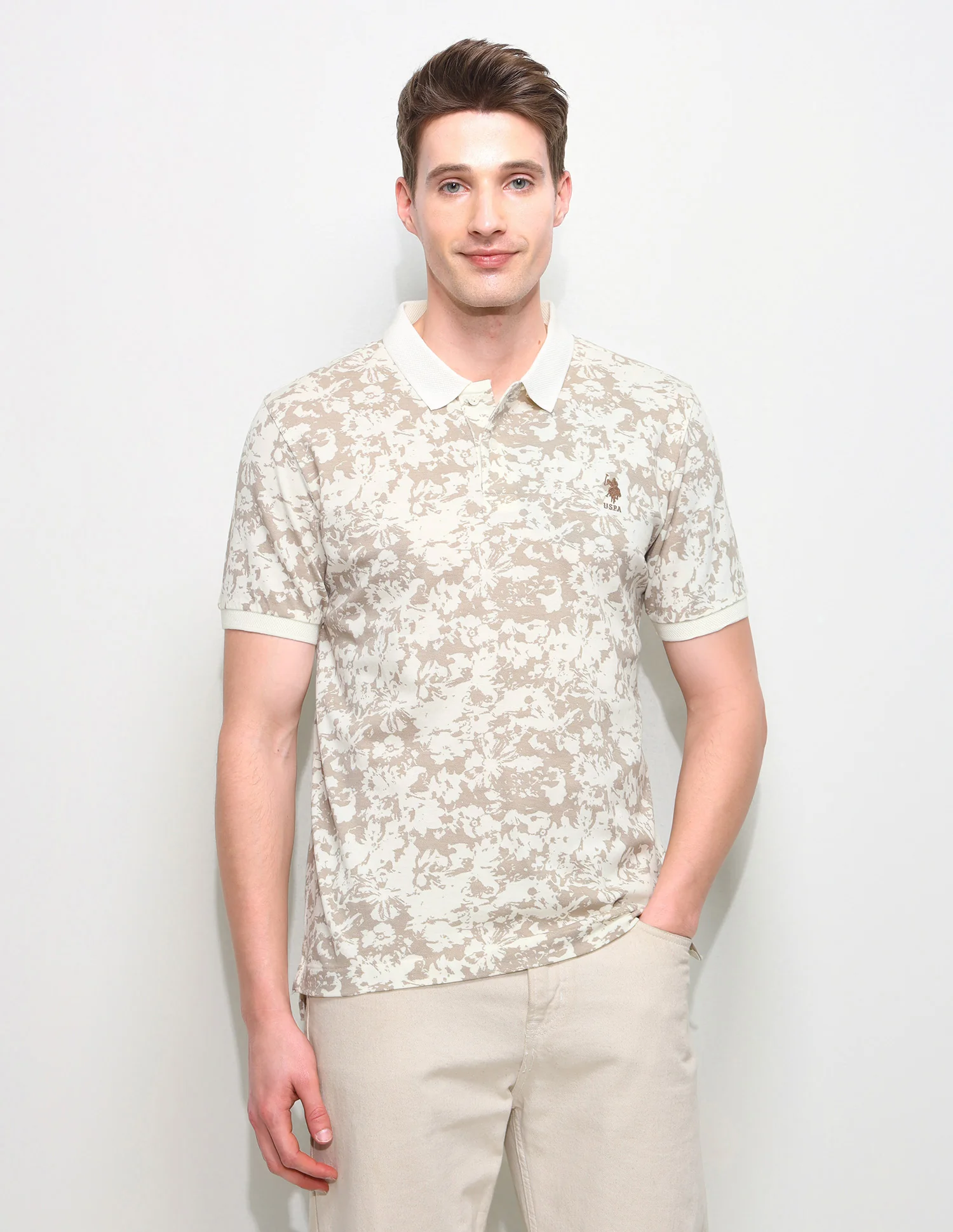 All Over Printed Slim Fit Polo Shirt - Image 6