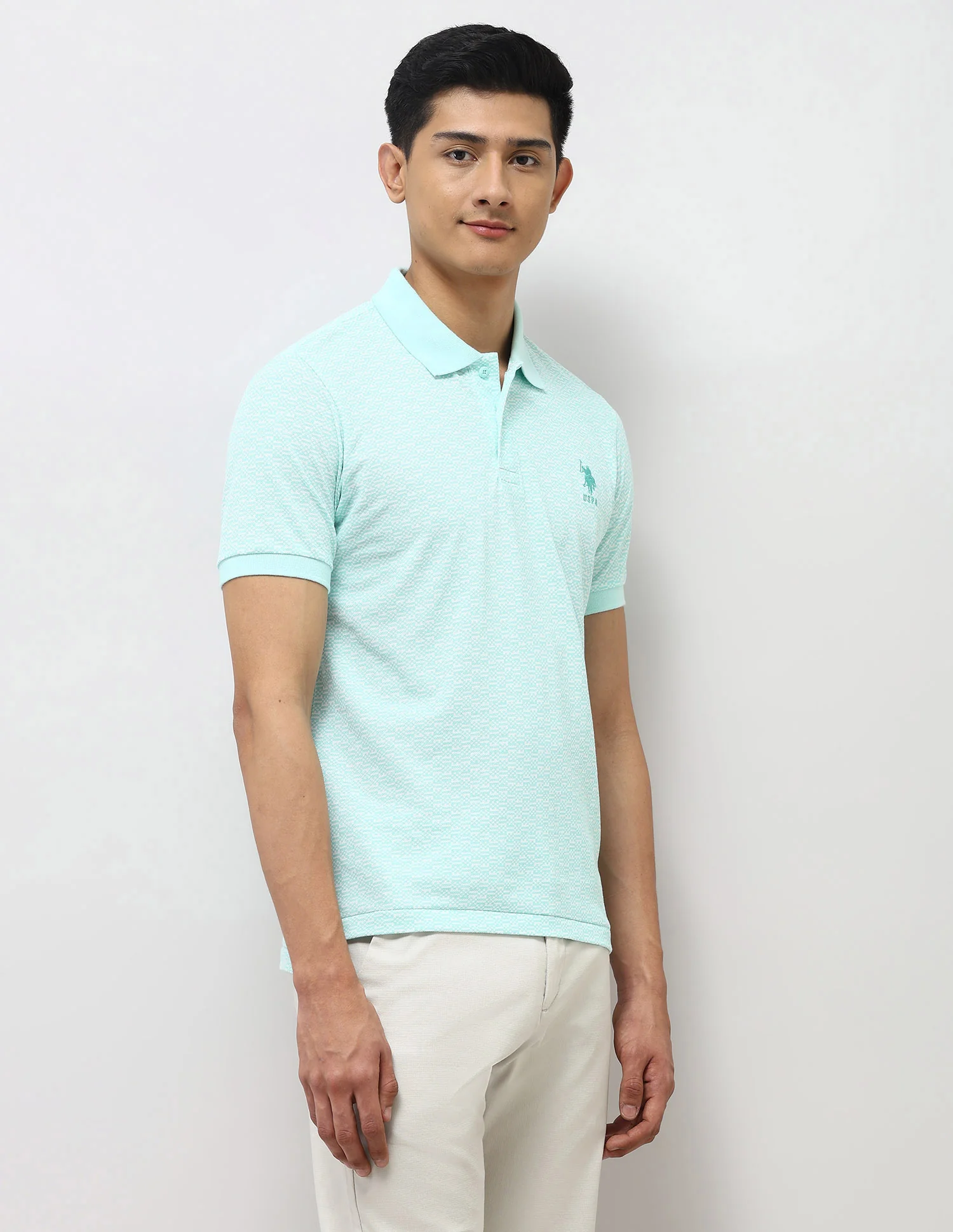 All Over Printed Slim Fit Polo Shirt - Image 4