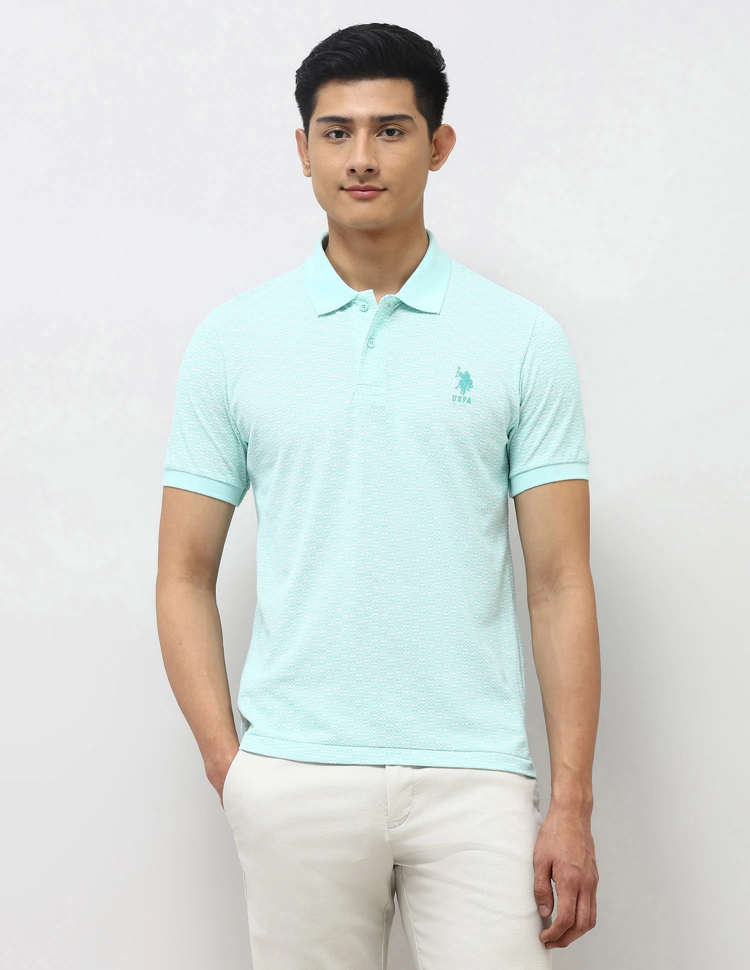 All Over Printed Slim Fit Polo Shirt - Image 6