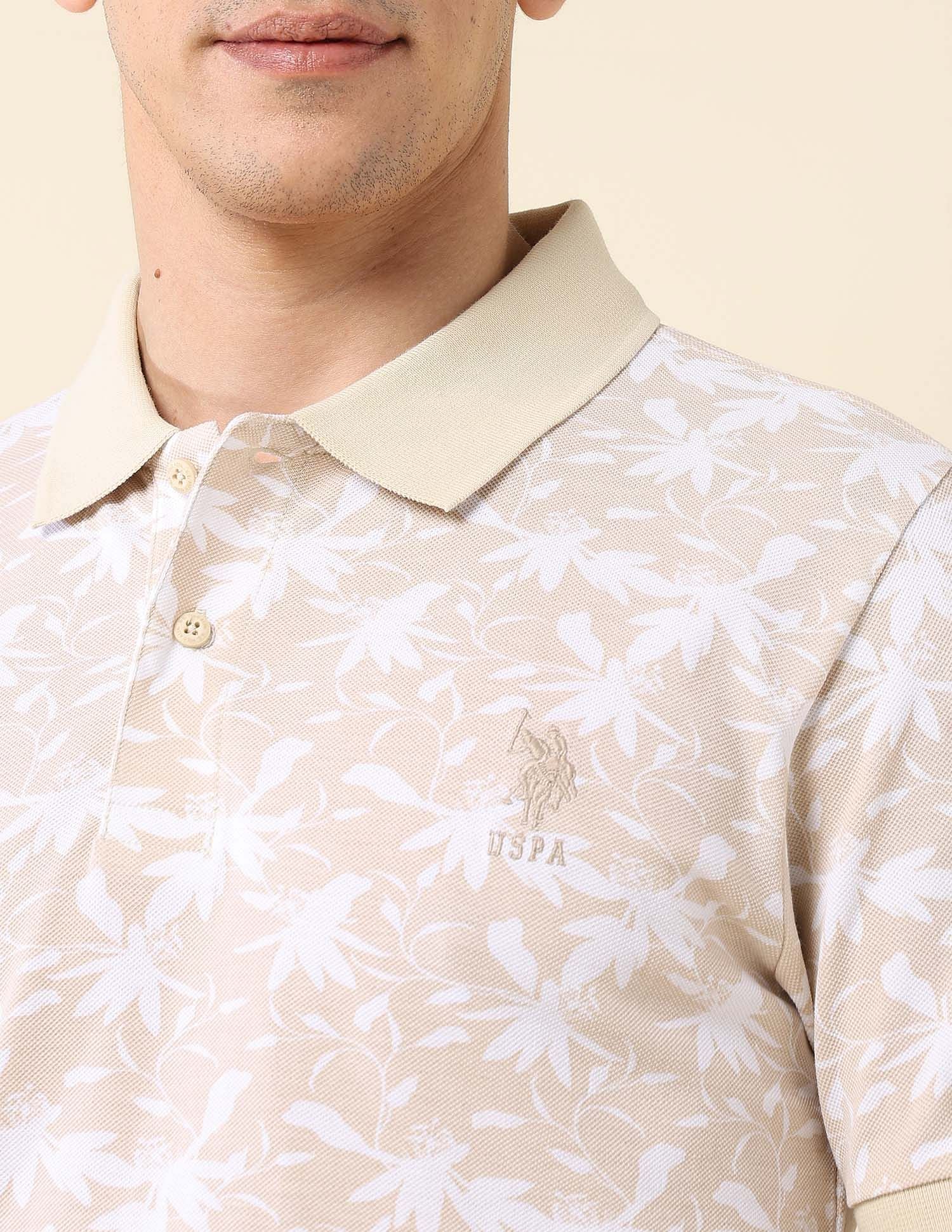 All-Over Printed Slim Fit Polo Shirt - Image 7