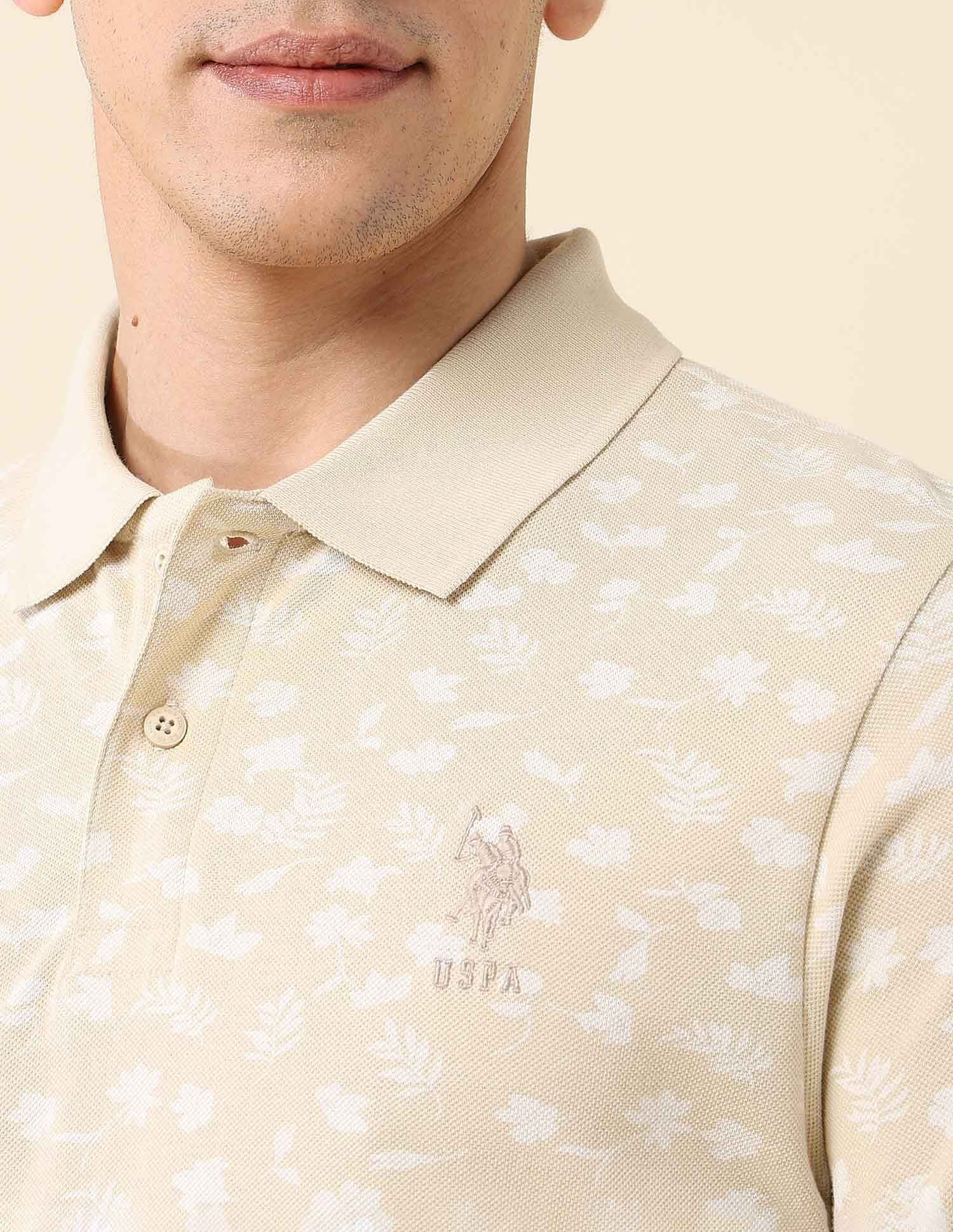 All-Over Printed Slim Fit Polo Shirt - Image 7