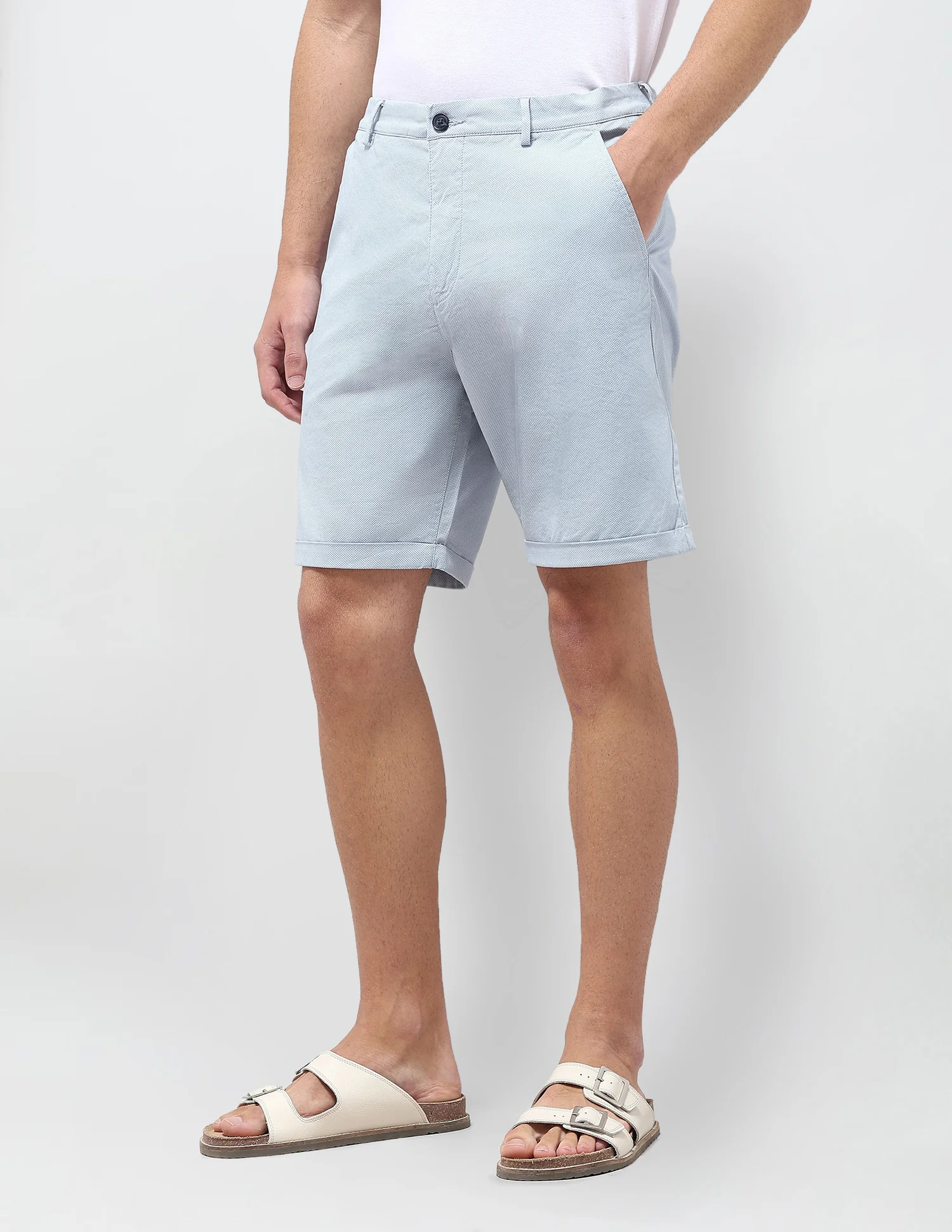 All Over Printed Slim Fit Shorts - Image 4