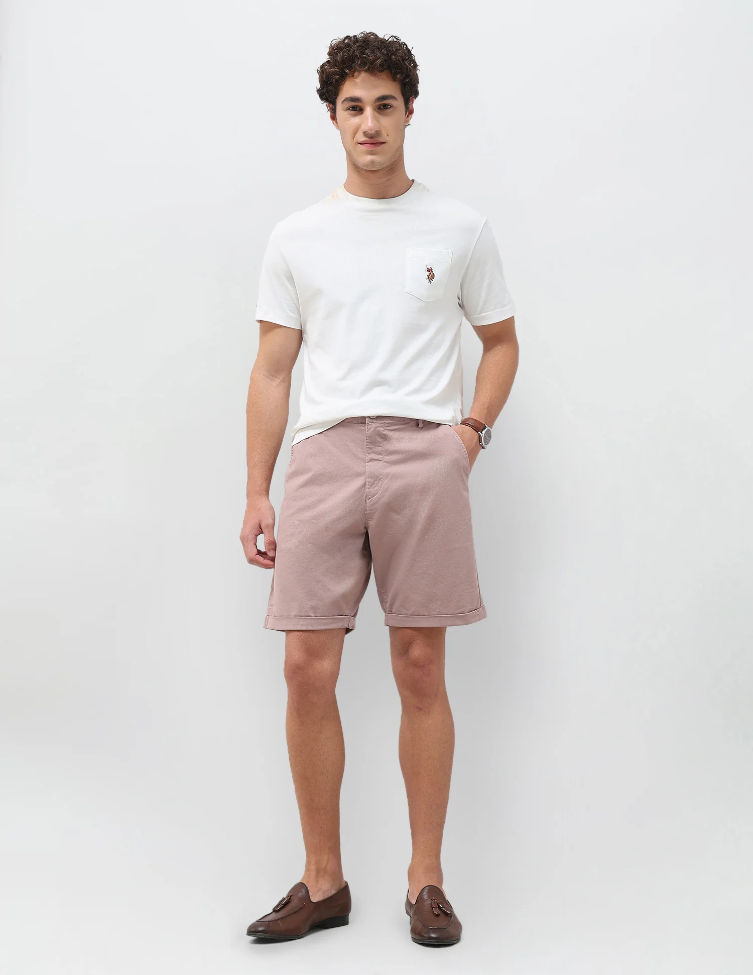 All Over Printed Slim Fit Shorts - Image 3