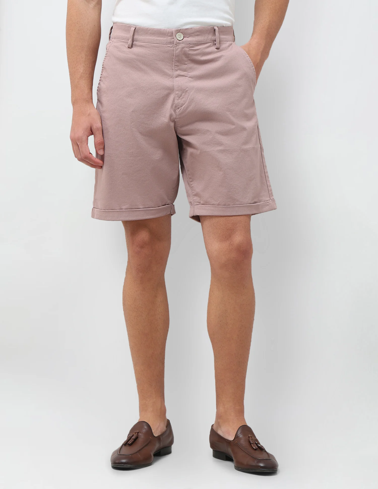 All Over Printed Slim Fit Shorts - Image 6