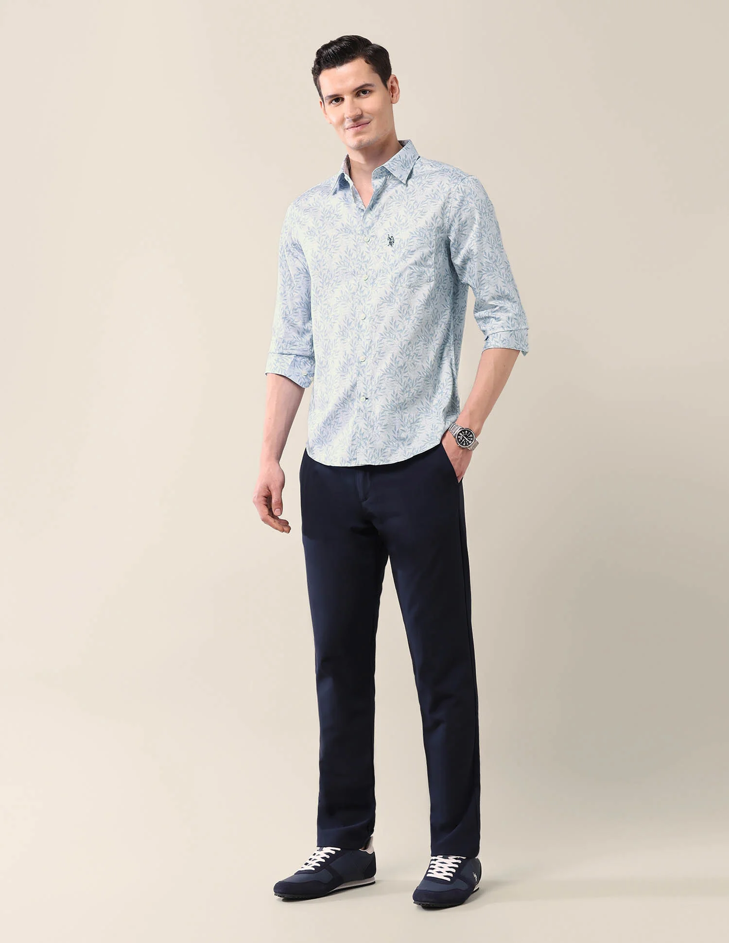 All-Over Printed Tailored Fit Shirt - Image 3