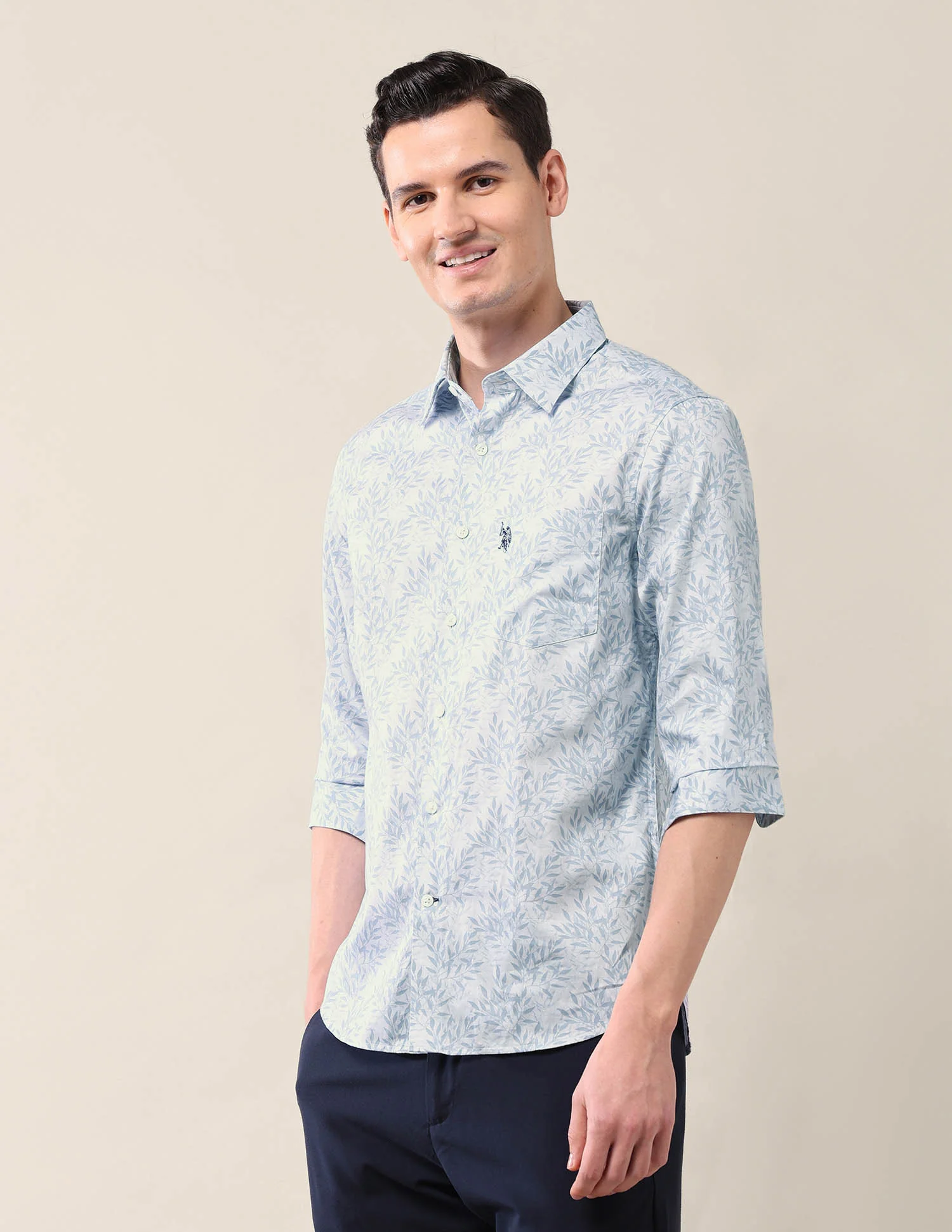 All-Over Printed Tailored Fit Shirt - Image 4