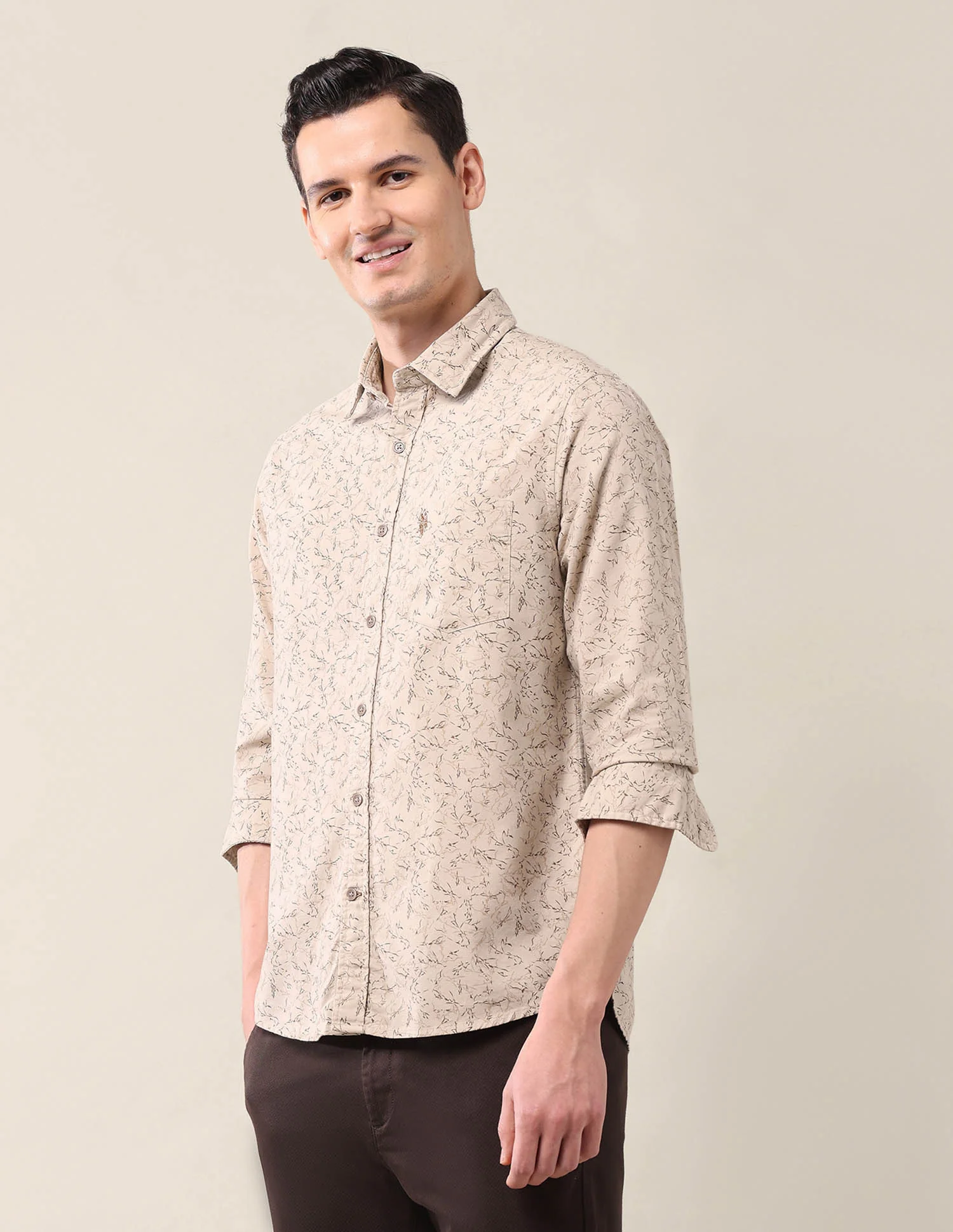 All-Over Printed Tailored Fit Shirt - Image 4
